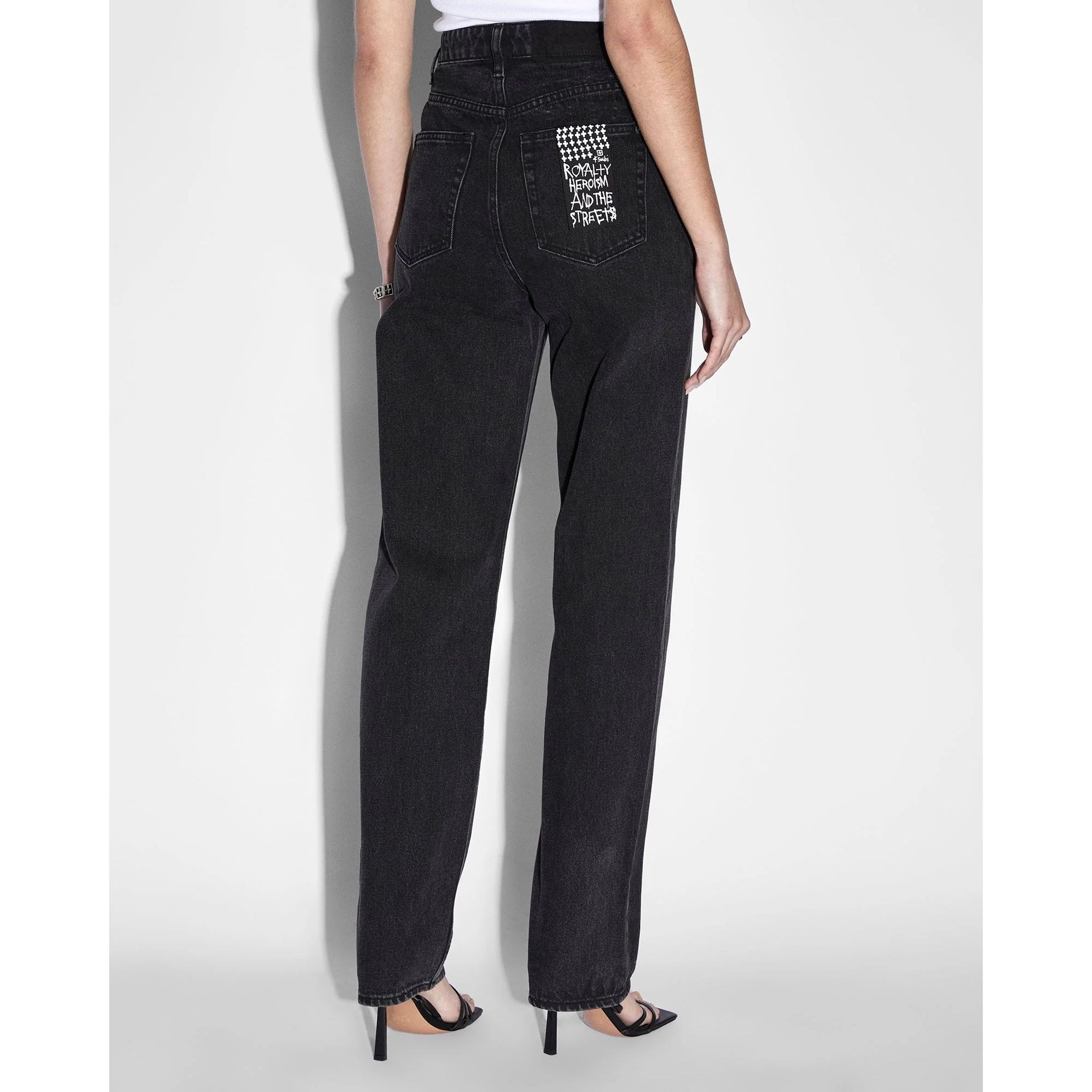 KSUBI Tiesūs džinsai -moterims, Juoda, Playback noir straight jeans 2