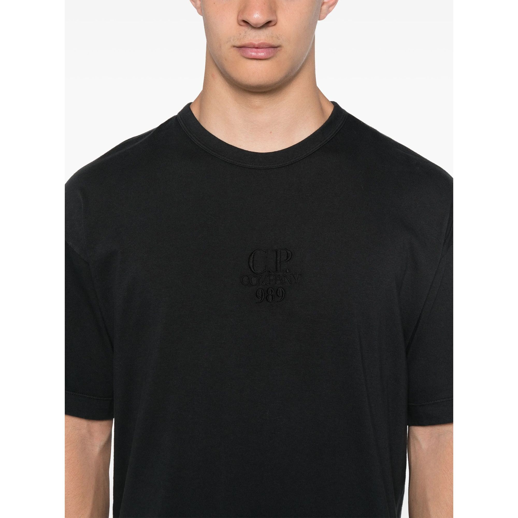 C.P. COMPANY Marškinėliai trump. rankovėmis vyrams, Juoda, Logo t-shirts 5
