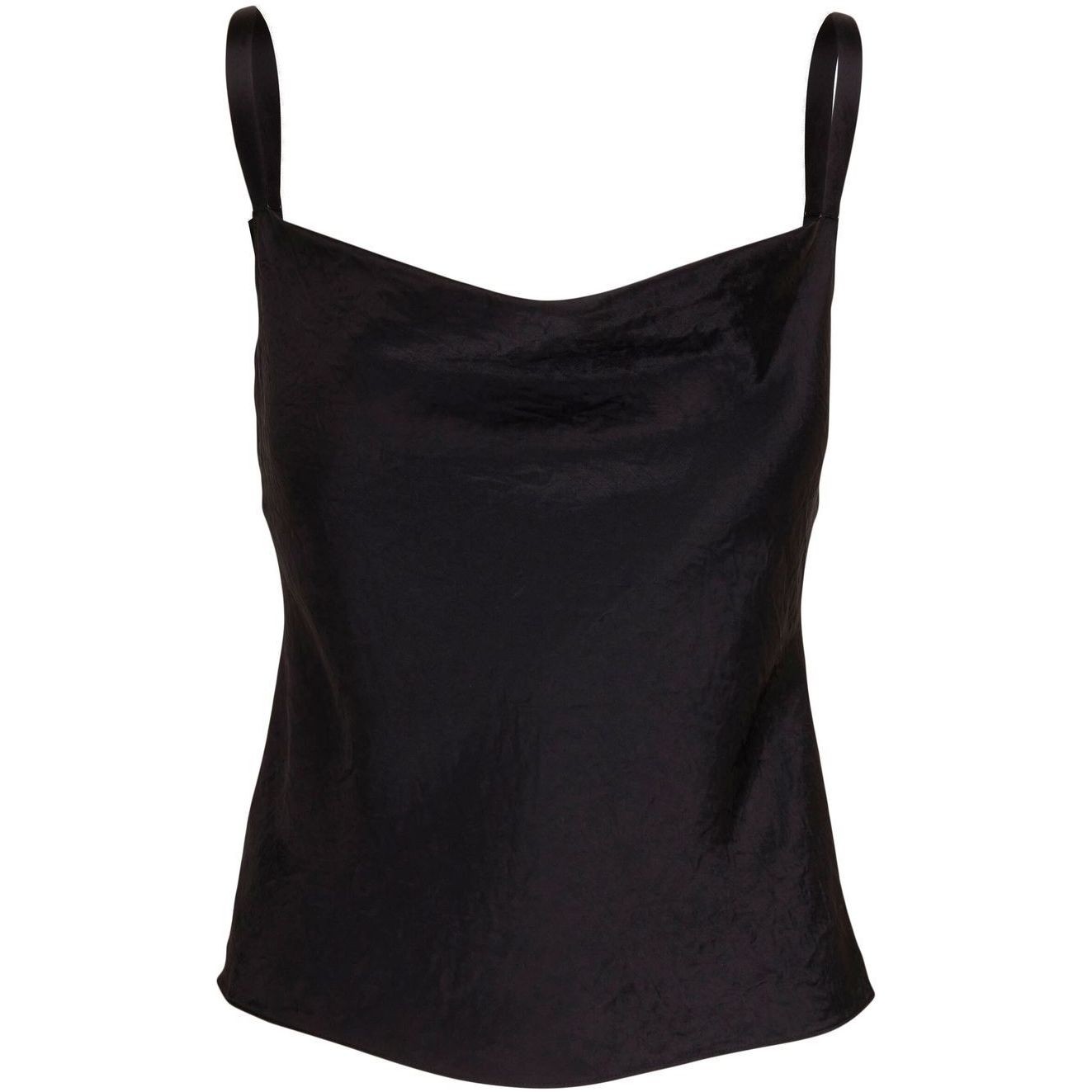 VINCE Palaidinės moterims, Juoda, Cowl cami top 1