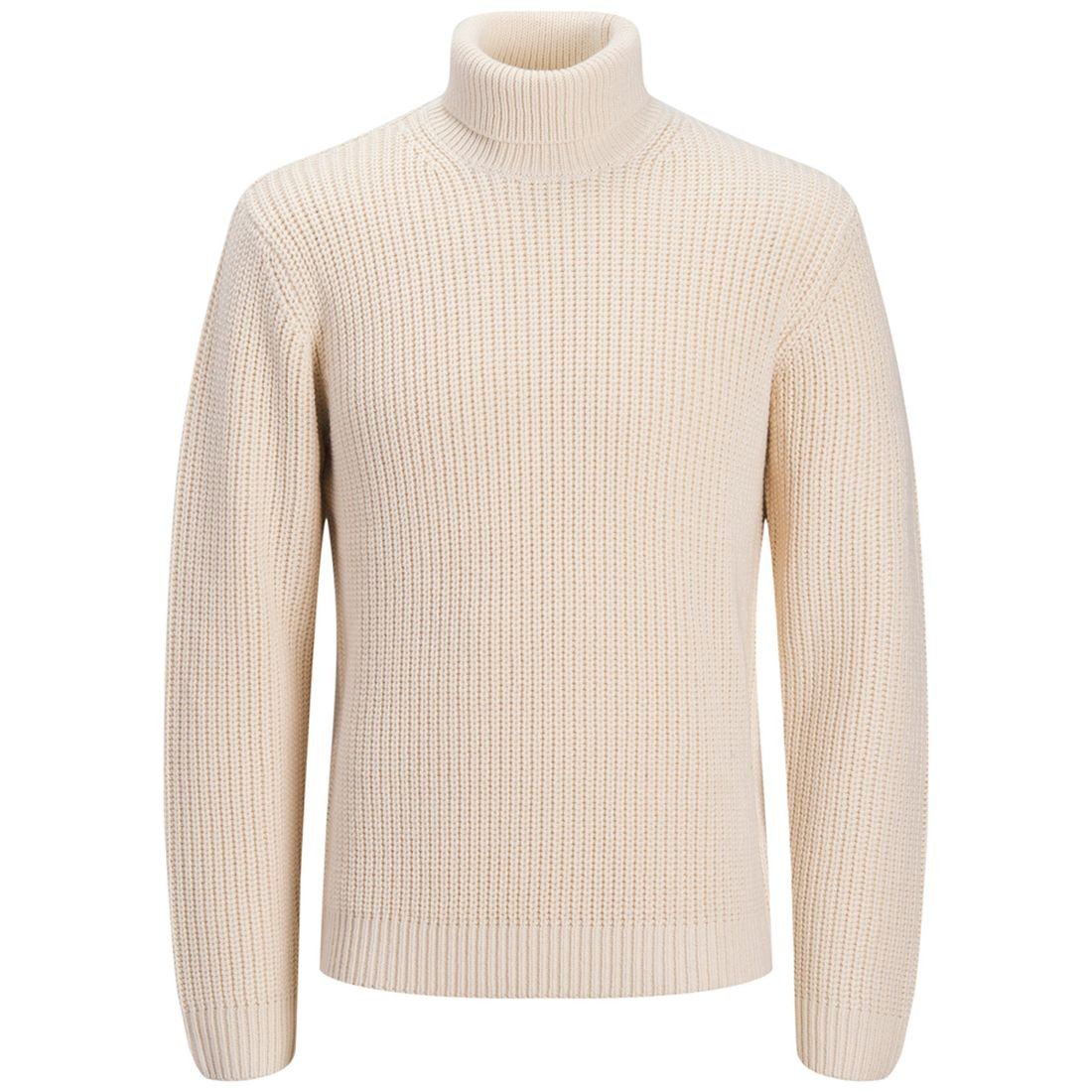 JACK & JONES Megztinis su kaklu vyrams, Smėlio, Bleecker knit roll neck
