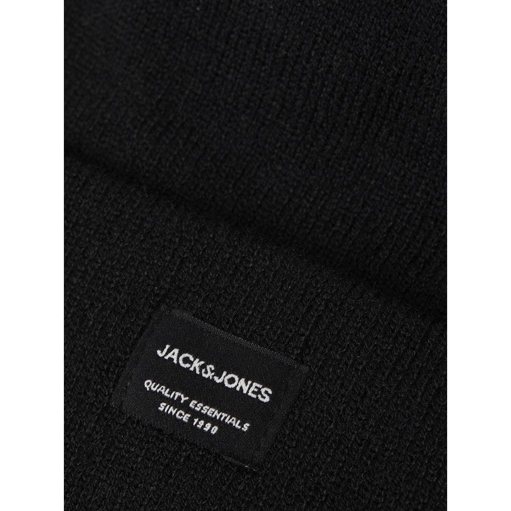 JACK & JONES Skrybėlė vyrams, Juoda, JACDNA BEANIE NOOS 4