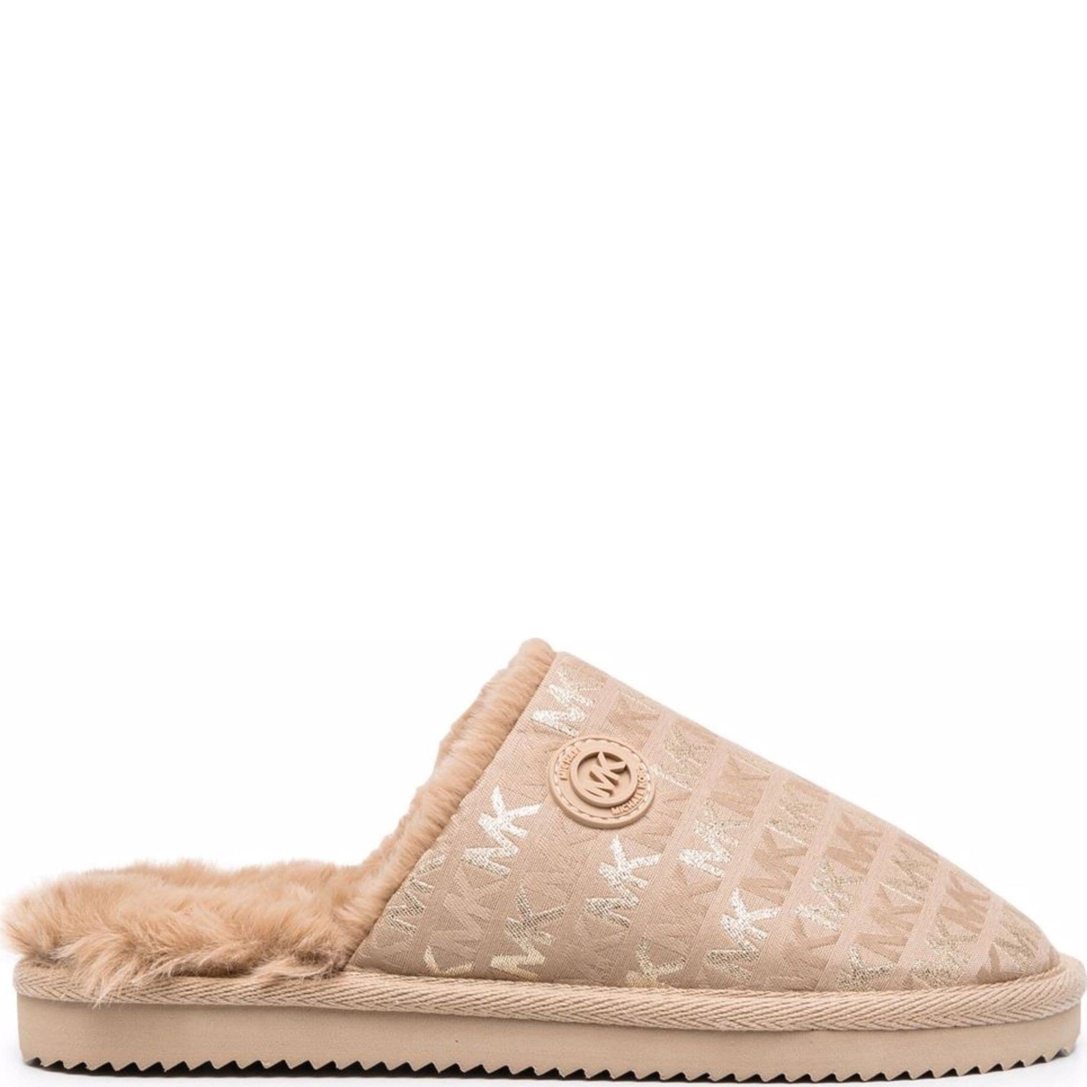 MICHAEL KORS Namų šlepetės moterims, Ruda, Janis slippers 2