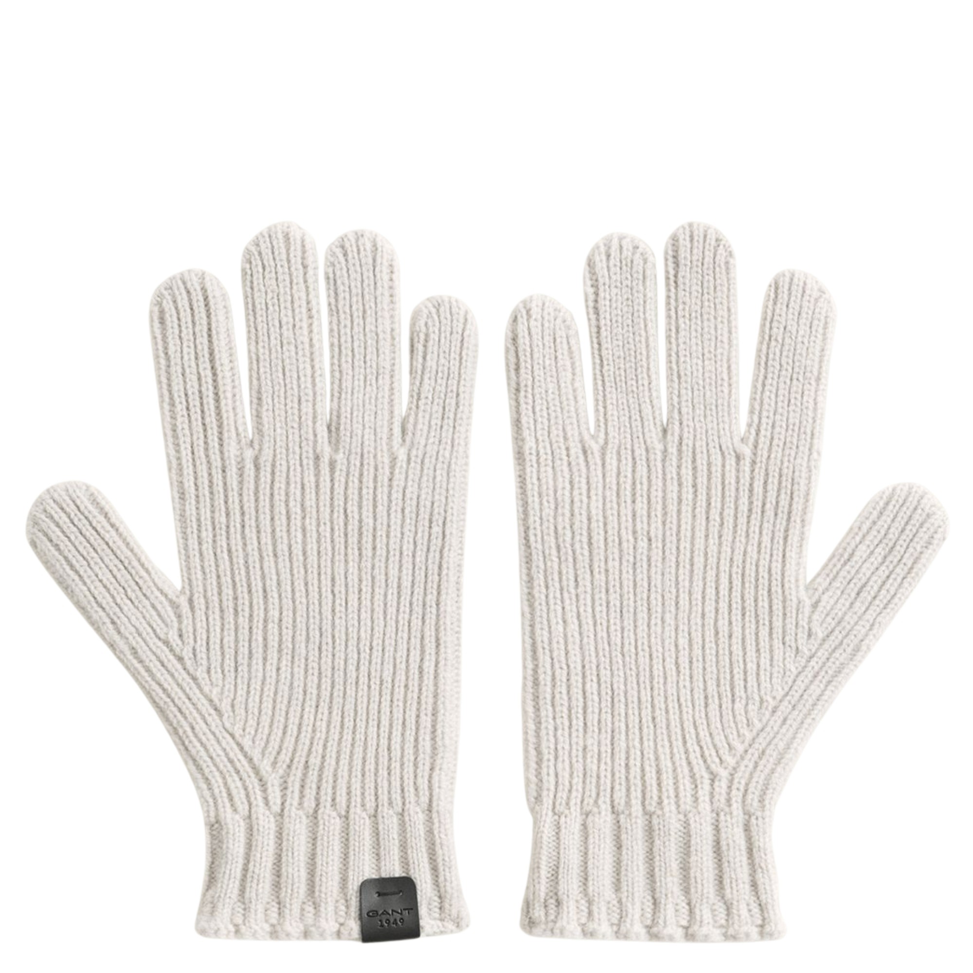 GANT Pirštuotos pirštinės vyrams, Smėlio, Lambswool ribbed glove