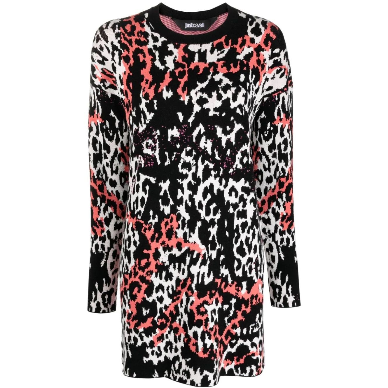 JUST CAVALLI Mini suknelė moterims, Marga, Long sleeve dress 1