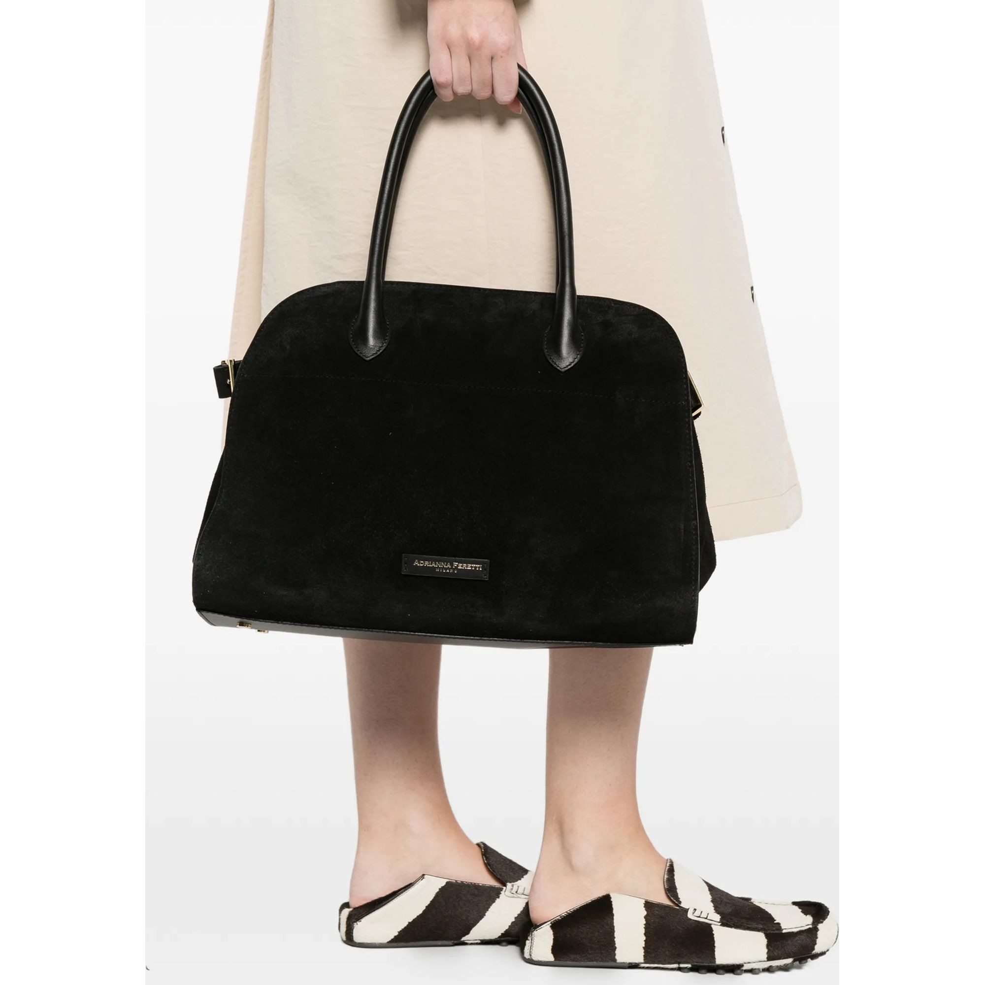 ADRIANNA FERETTI Pirkinių krepšys moterims, Juoda, Tote bag 2