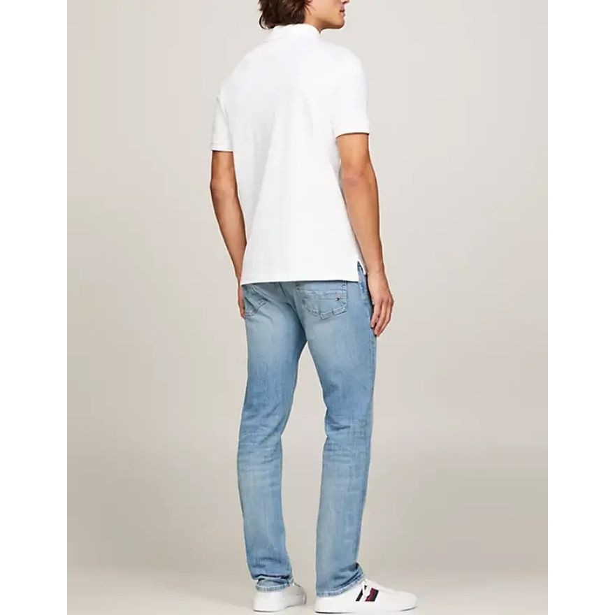 TOMMY HILFIGER Polo marškiniai trumpos rank. vyrams, Balta, Palm under collar reg polo 3