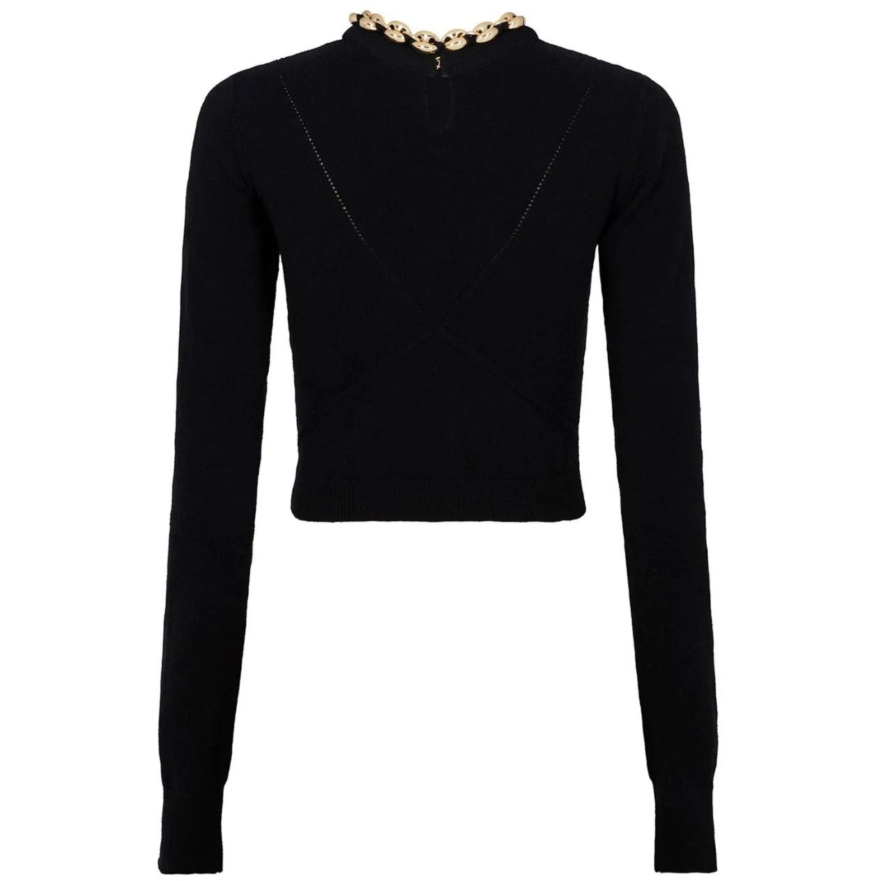 PACO RABANNE Megztinis moterims, Juoda, Sweater 4