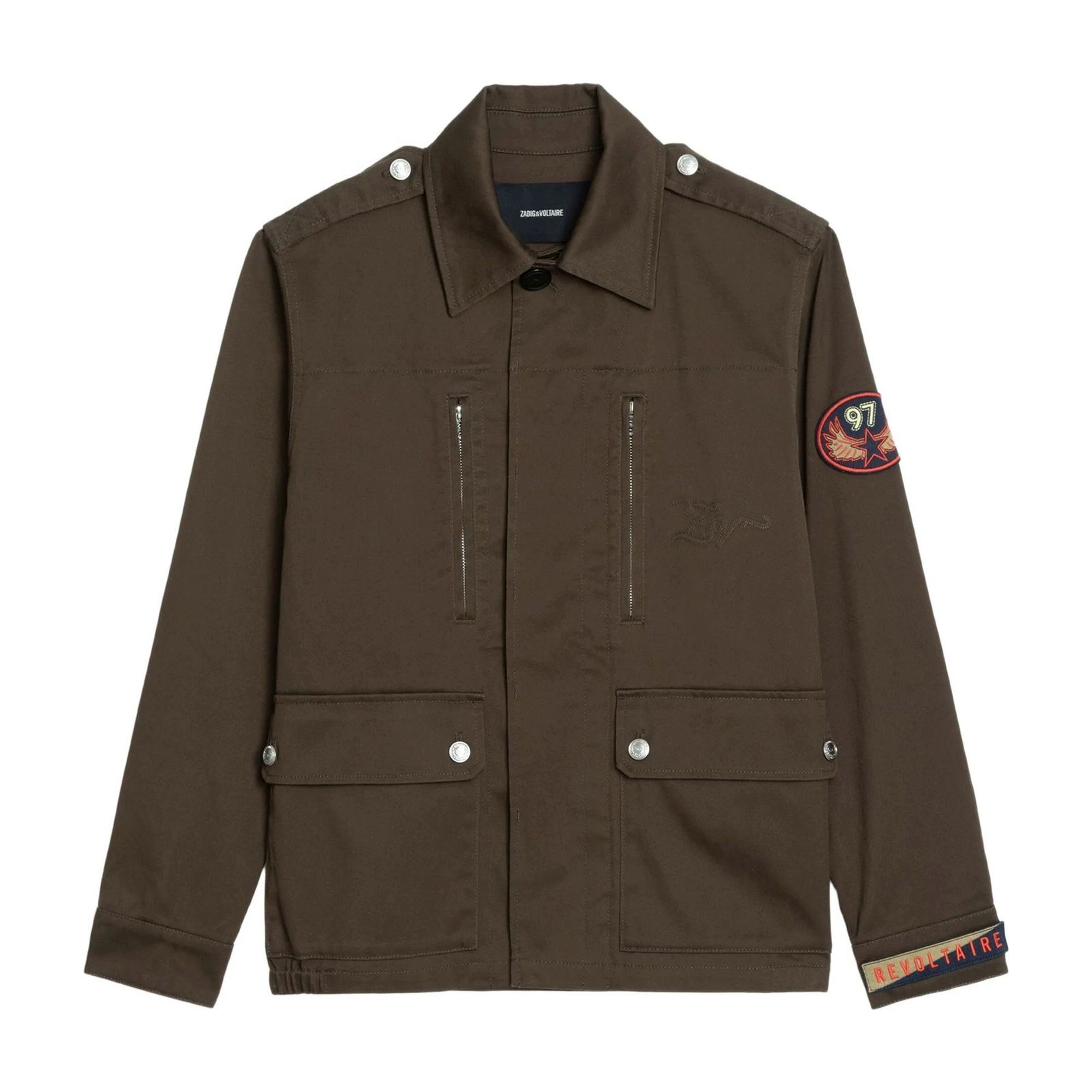 ZADIG&VOLTAIRE Lengva striukė moterims, Ruda, Kid coton lave