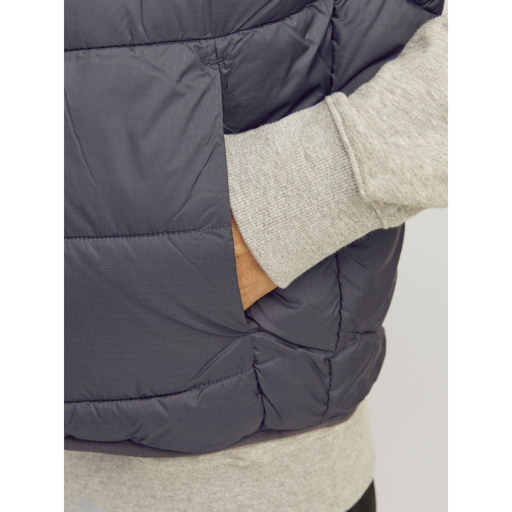 JACK & JONES Pūkinė liemenė vyrams, Mėlyna, State packable bw collar 2