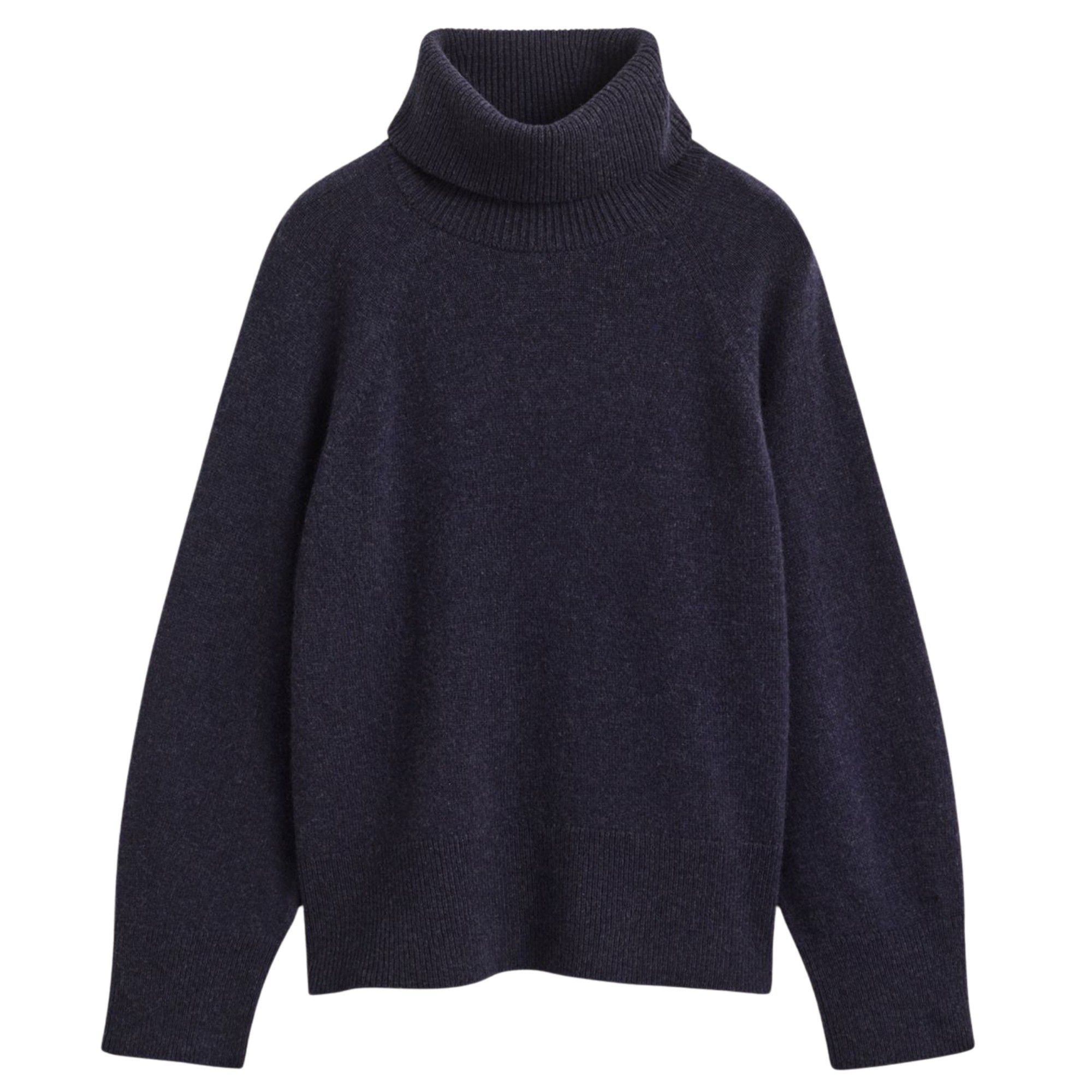 GANT Megztinis su kaklu moterims, Mėlyna, Wool cashmere turtleneck 1