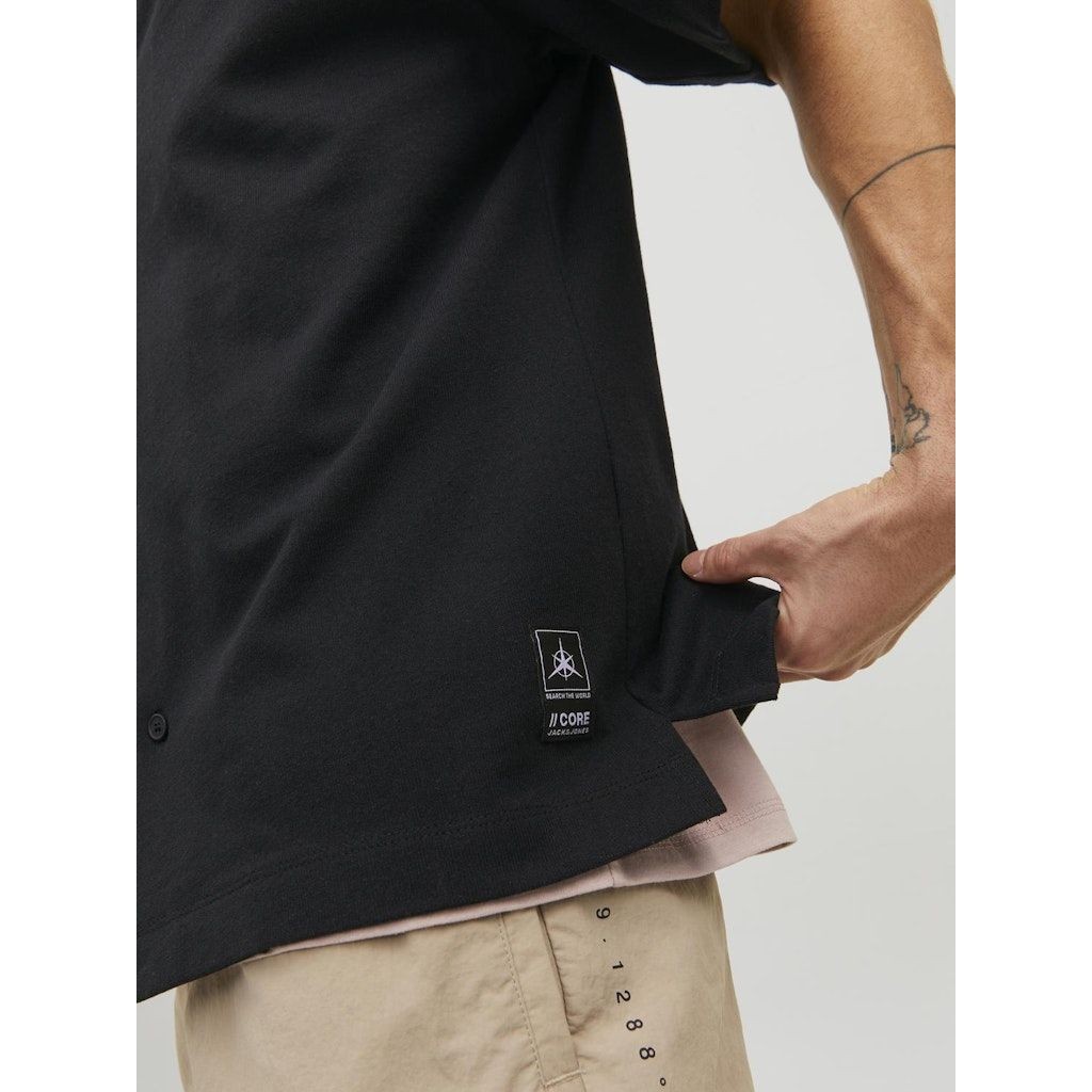 JACK & JONES Marškiniai vyrams, Juoda, JCOMARINA REC R 5