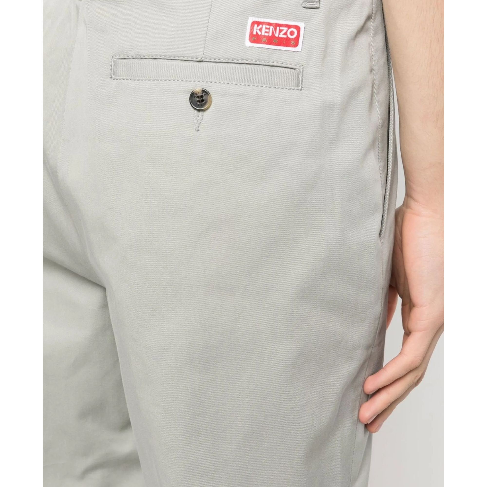 KENZO Formalios kelnės vyrams, Pilka, Classic chino 4