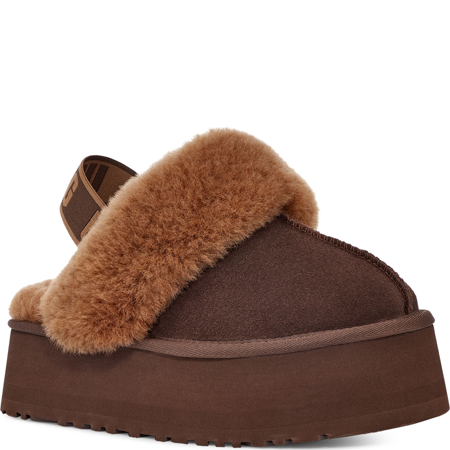 UGG Namų šlepetės moterims, Ruda, Funkette Indoor 1