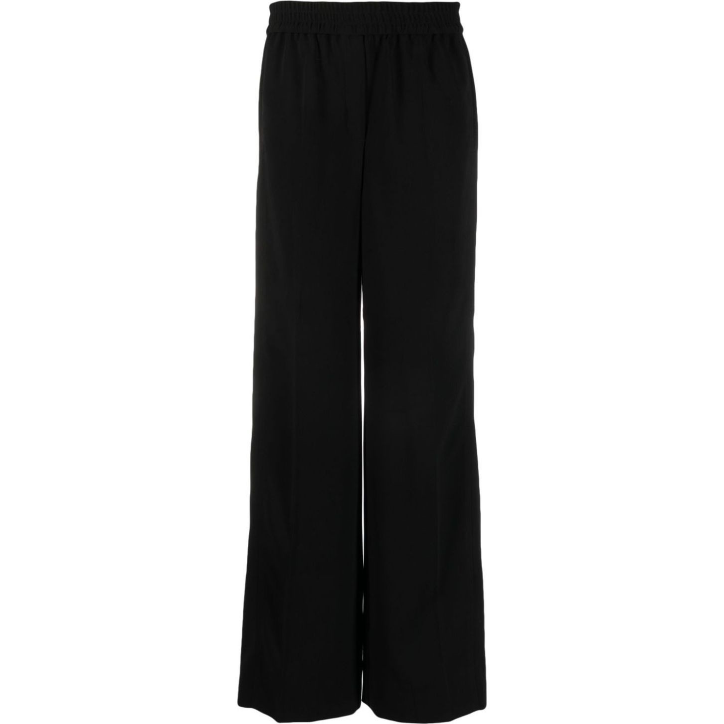 CALVIN KLEIN Laisvalaikio kelnės moterims, Juoda, Structure twill elastic pant 1
