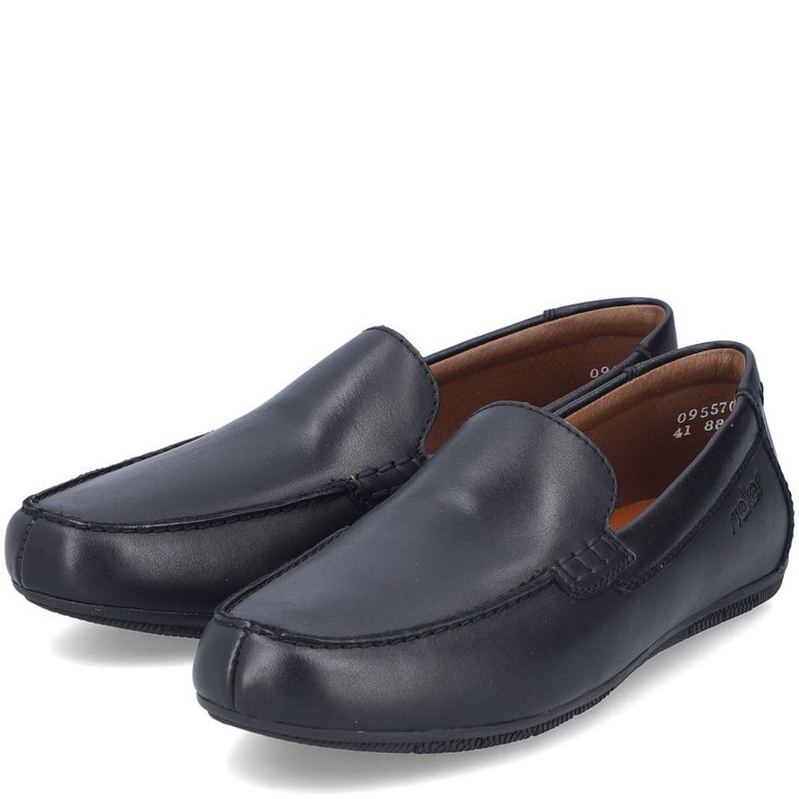 RIEKER Mokasinai vyrams, Juoda, MOCASINS 15