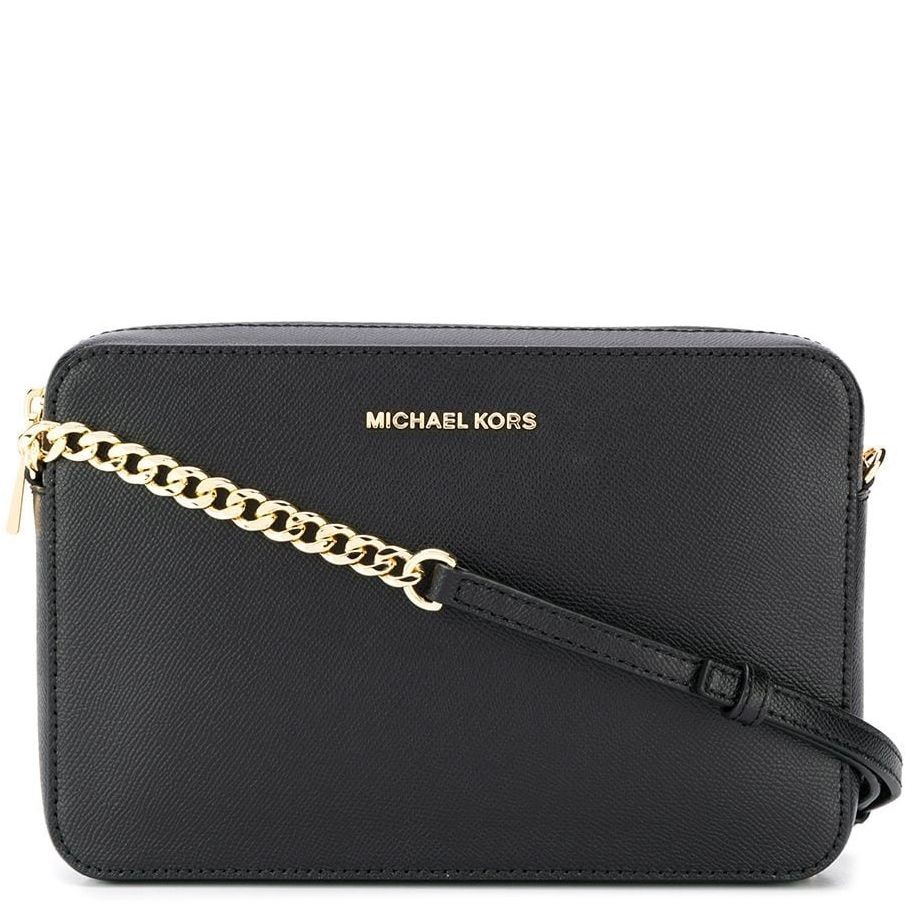 MICHAEL KORS Rankinė per petį moterims, Juoda, Saffiano leather crossbody bag 1
