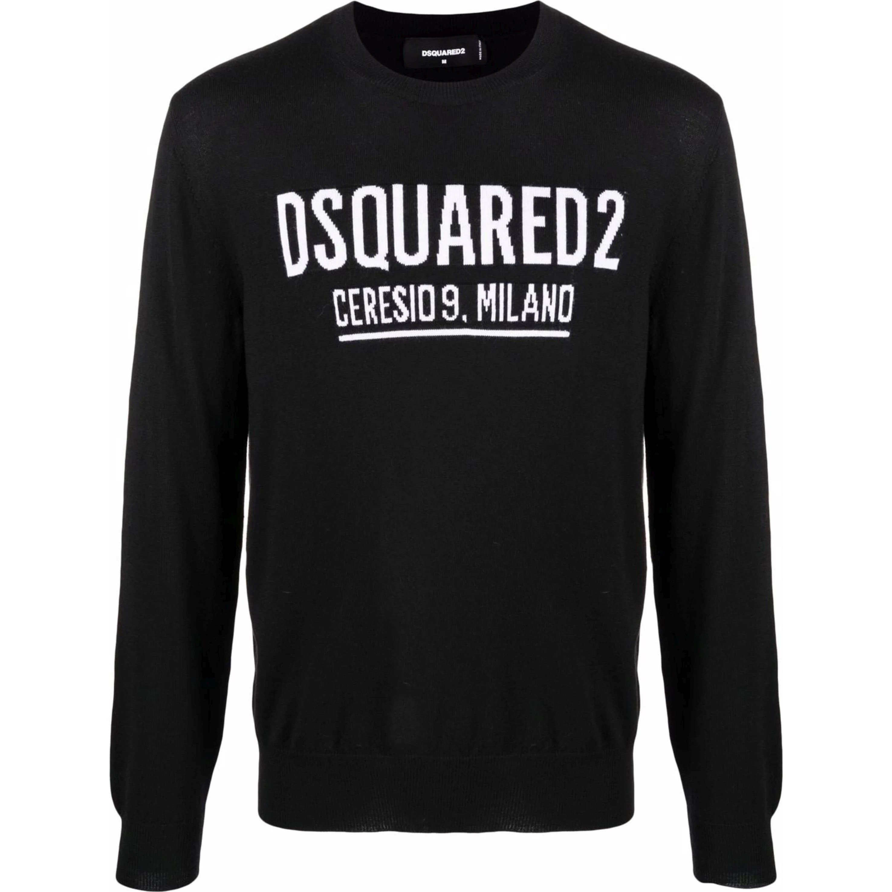DSQUARED2 Megztinis vyrams, Juoda, PULLOVER 1