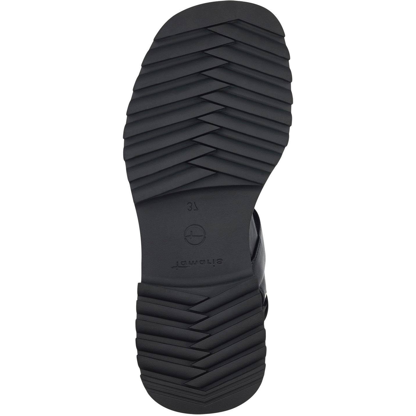 TAMARIS Basutės moterims, Juoda, SANDALS 4