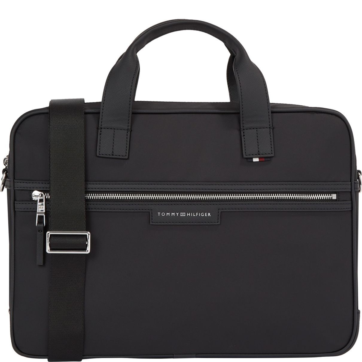 TOMMY HILFIGER Dėklas kompiuteriui vyrams, Juoda, Urban repreve computer bag 1