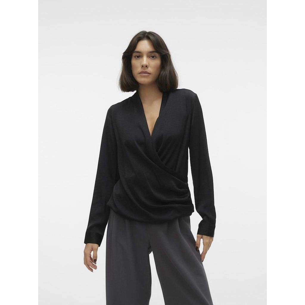 VERO MODA Palaidinės moterims, Juoda, VMKATRINE L/S MIDI 2