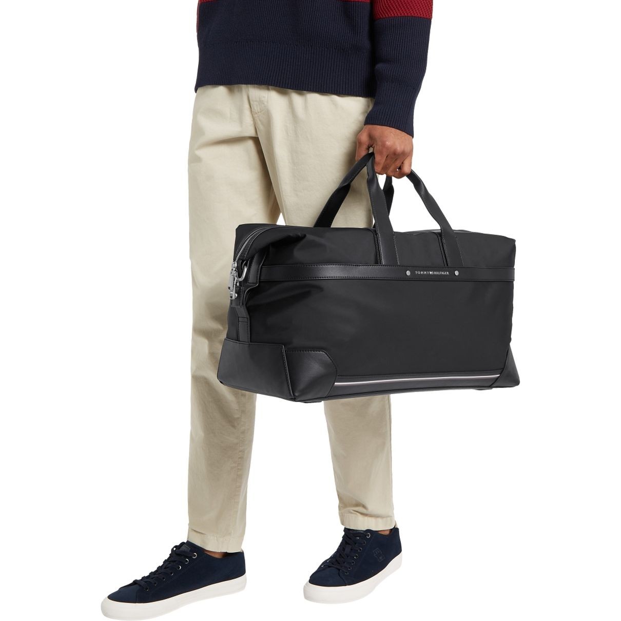 TOMMY HILFIGER Rankinė, krepšys vyrams, Juoda, Central repreve weekender 5