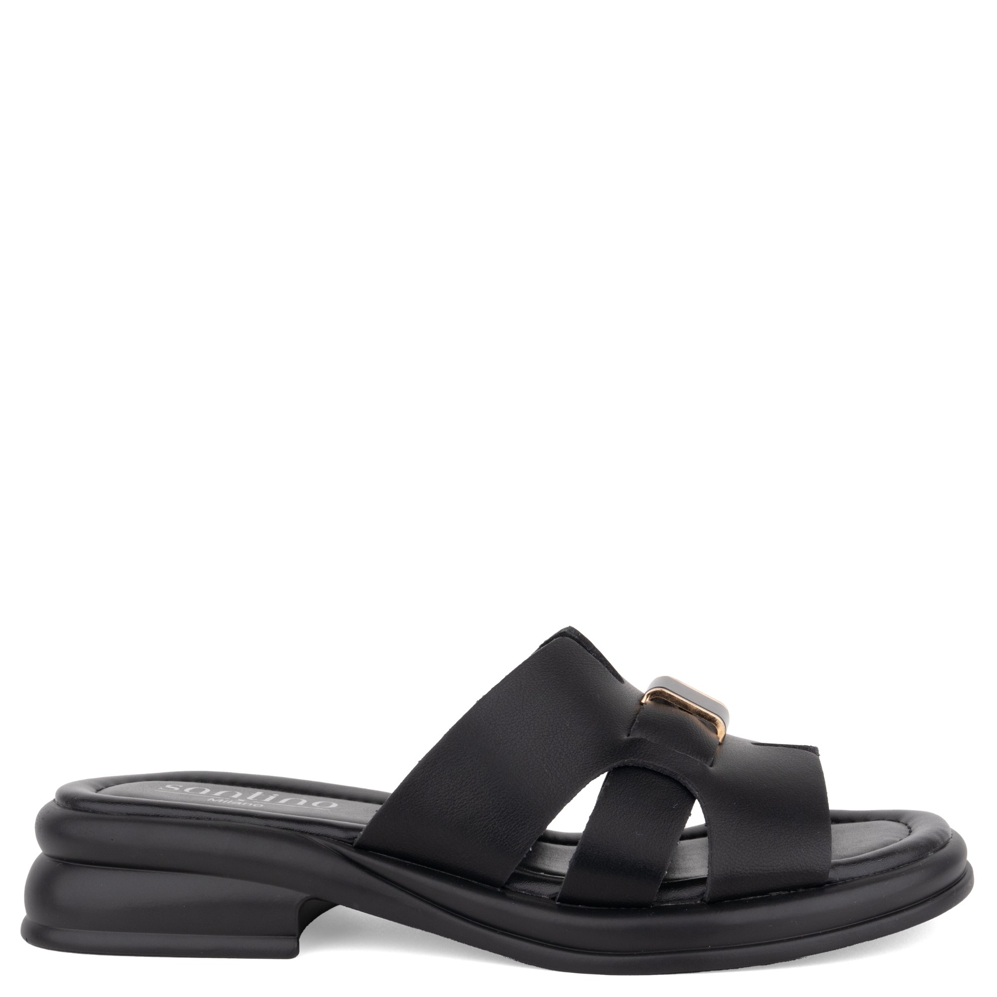 SANTINO MILANO Šlepetės moterims, Juoda, Slippers 2