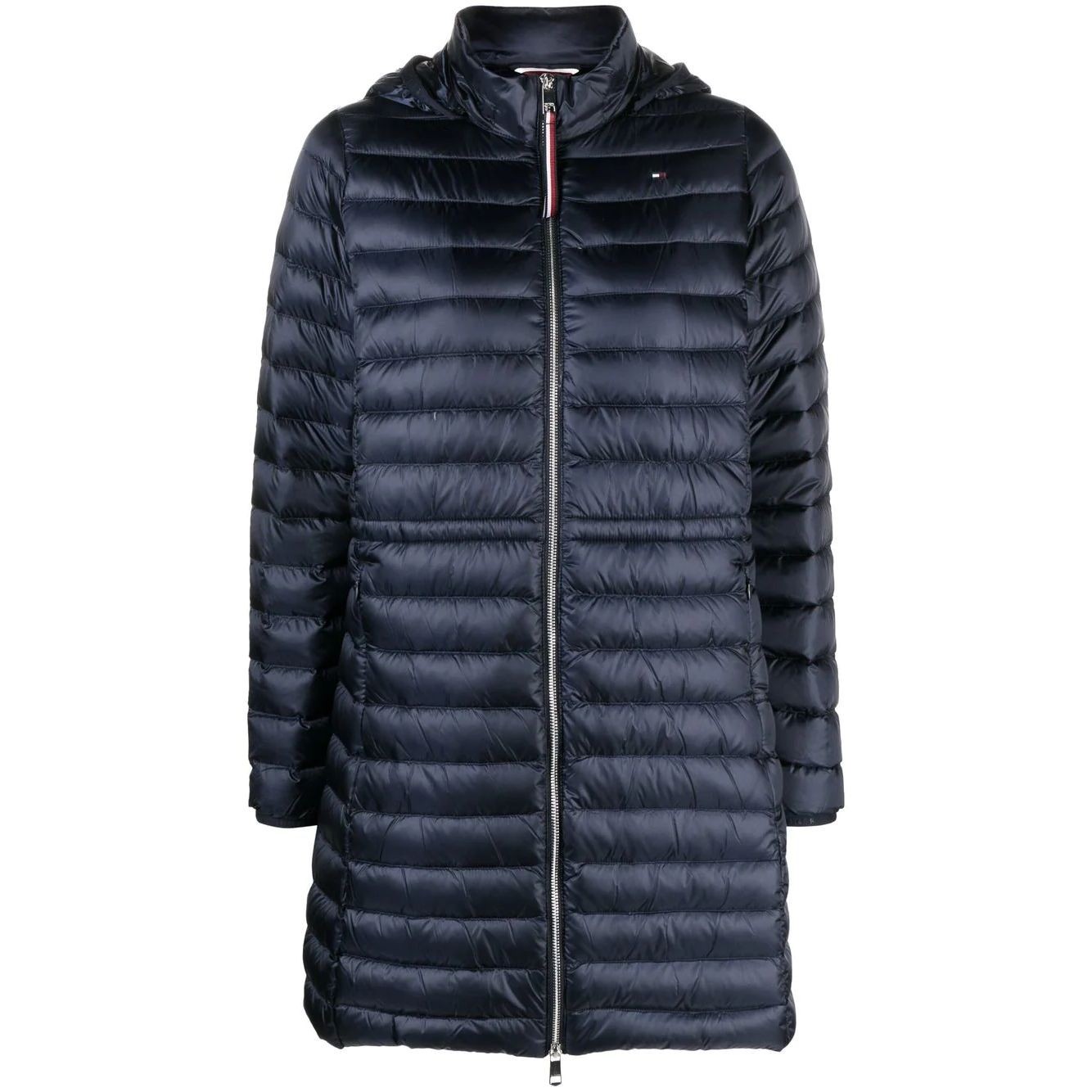 TOMMY HILFIGER Pūkinis paltas moterims, Mėlyna, Feminine low down coat 1