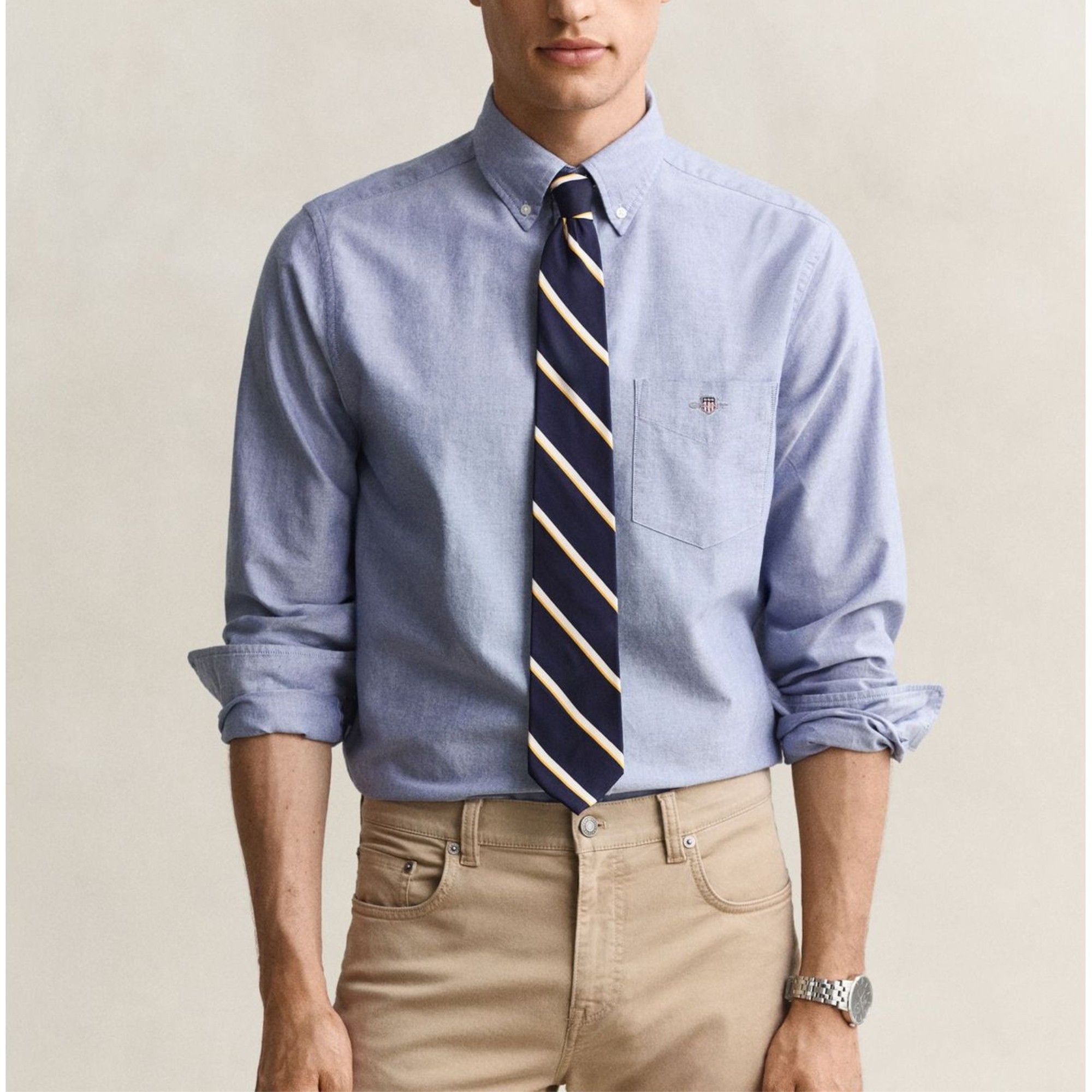 GANT Marškiniai ilgomis rankovėmis vyrams, Mėlyna, Classic oxford shirt 2
