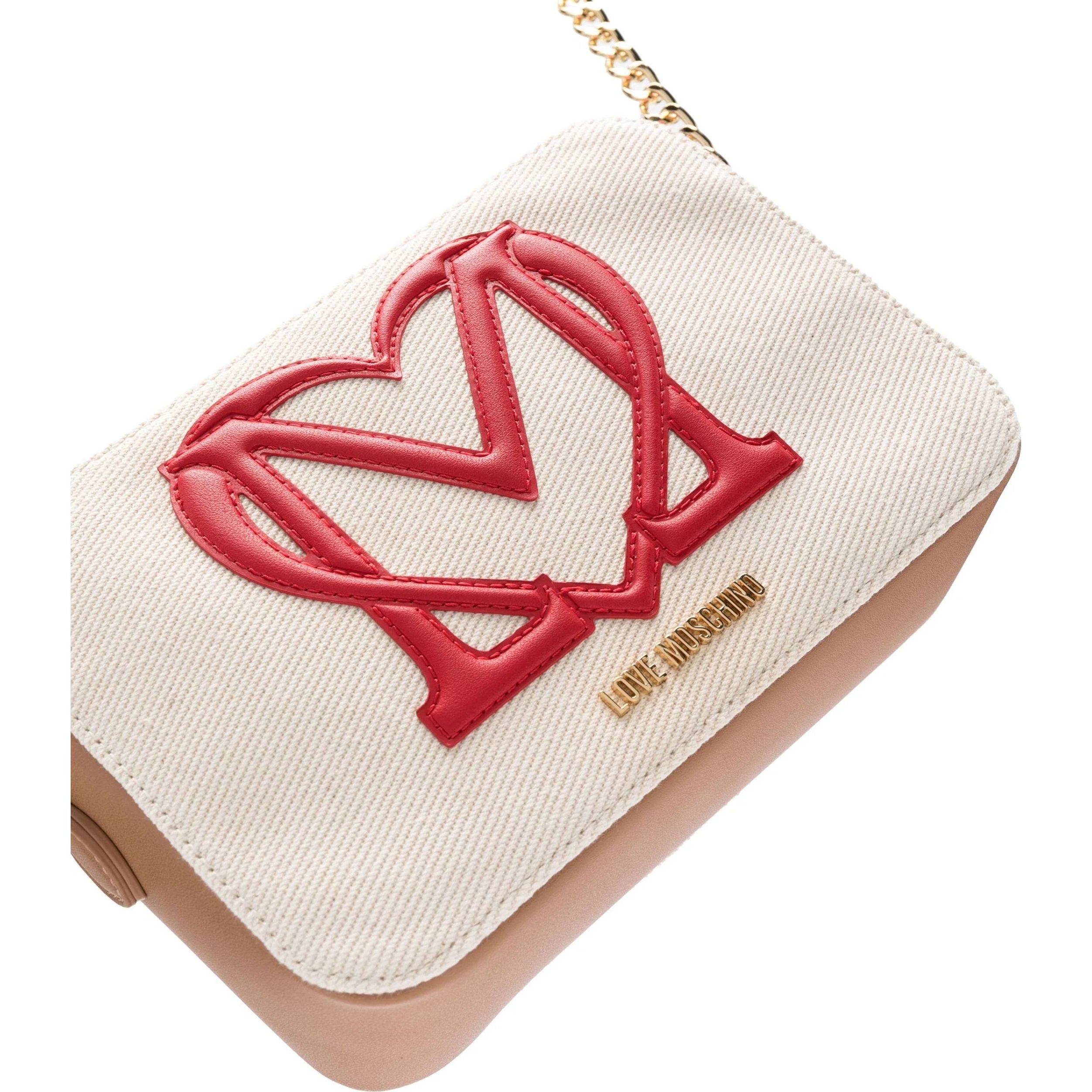 LOVE MOSCHINO Rankinė per petį moterims, Rožinė, Crossbody 3