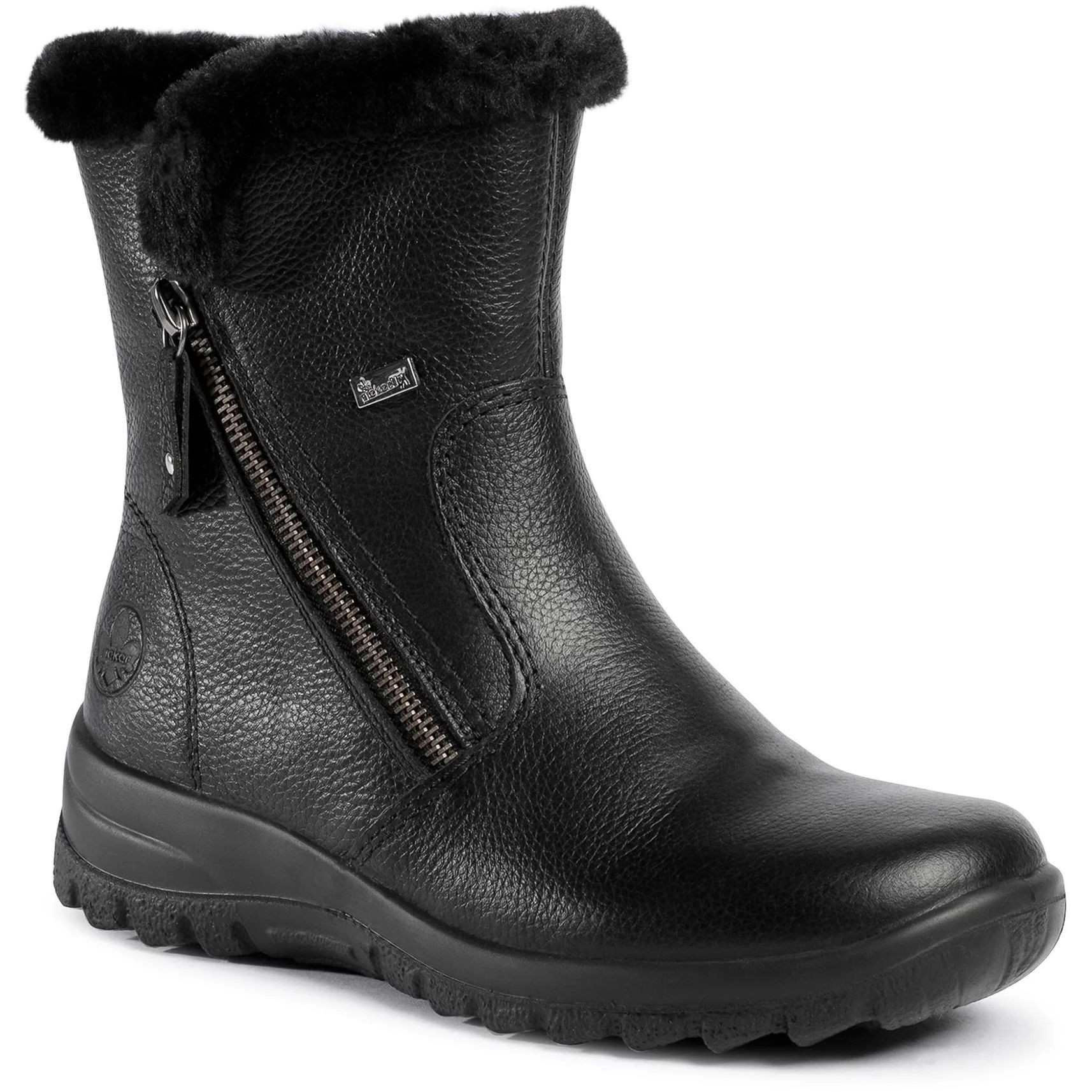 RIEKER Aulinukai moterims, Juoda, BOOTIES 1