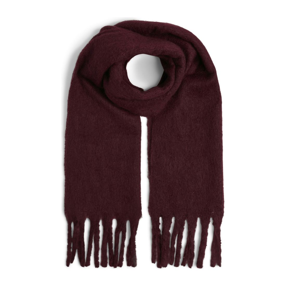 PIECES Šalikas moterims, Raudona, Nikita long scarf, pc17141073-4803825
