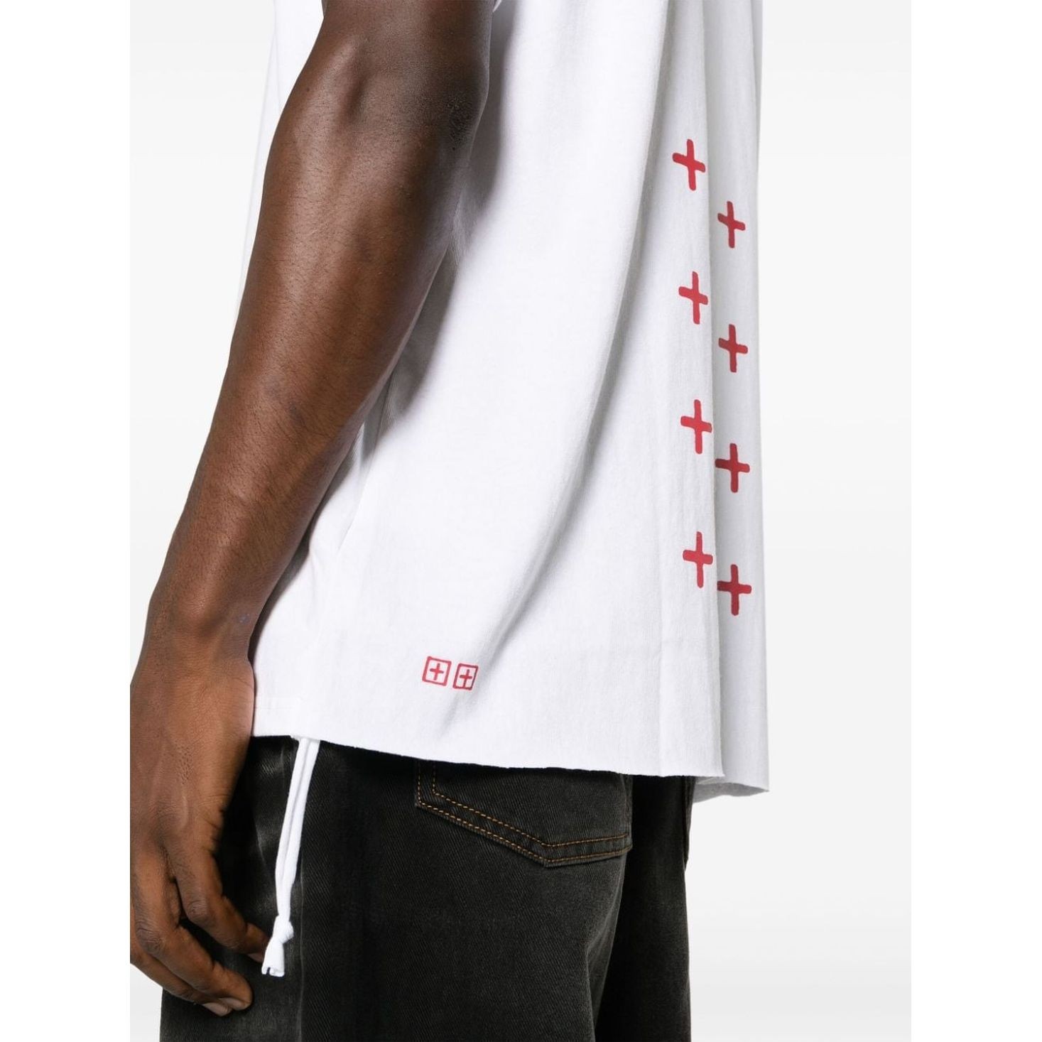 KSUBI Marškinėliai trump. rankovėmis vyrams, Balta, 4x4 biggie ss tee white/red 4