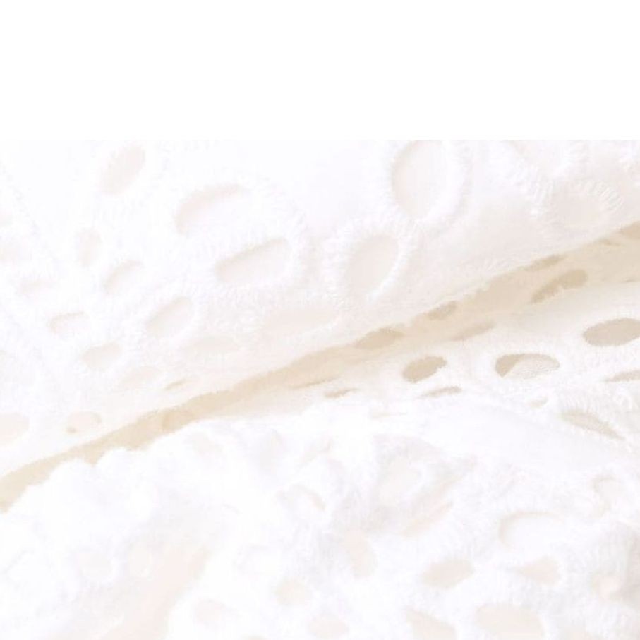 SELF PORTRAIT Maxi suknelė moterims, Balta, White broderie maxi dress 4