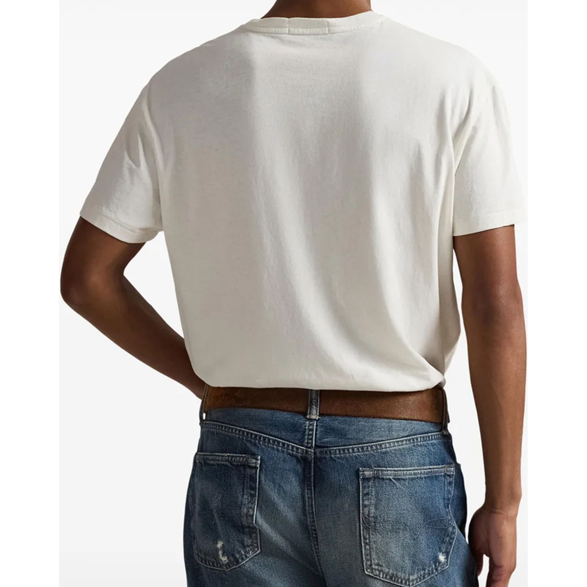 POLO RALPH LAUREN Marškinėliai trump. rankovėmis vyrams, Balta, Knit-t-shirt 3