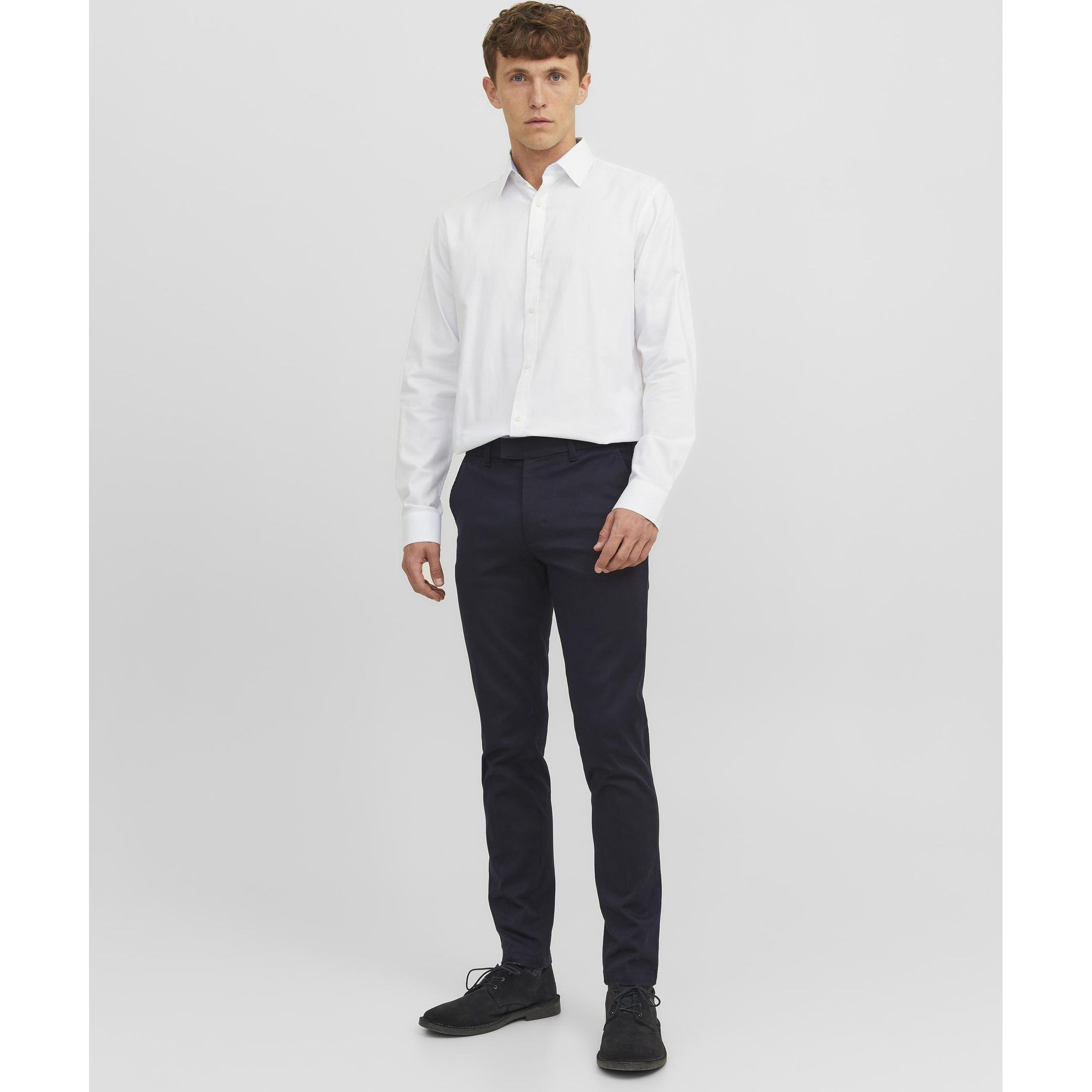 JACK & JONES Marškiniai vyrams, Balta, JPRBLABELFAST SHIRT L/ 3