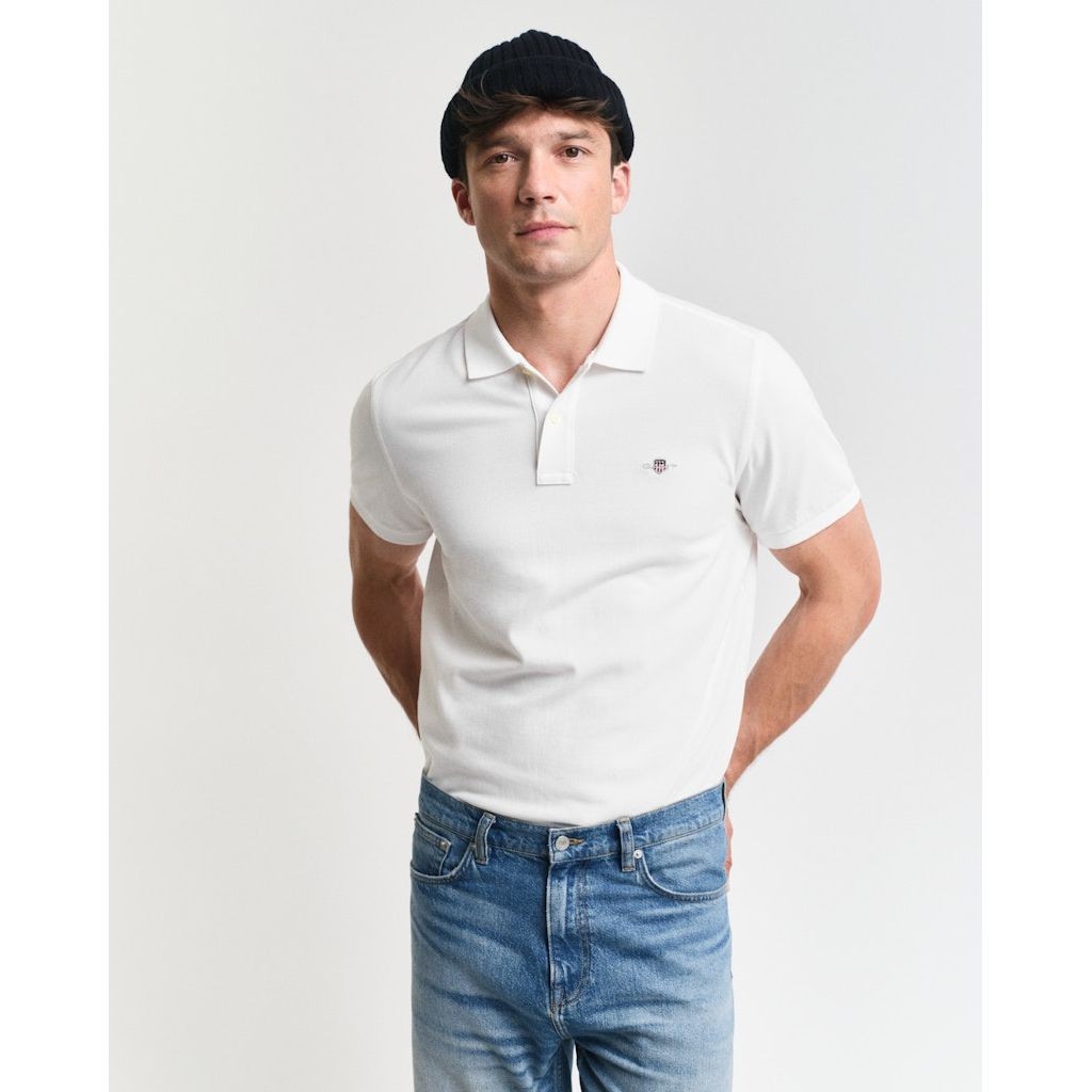 GANT Polo marškiniai trumpos rank. vyrams, Balta 2