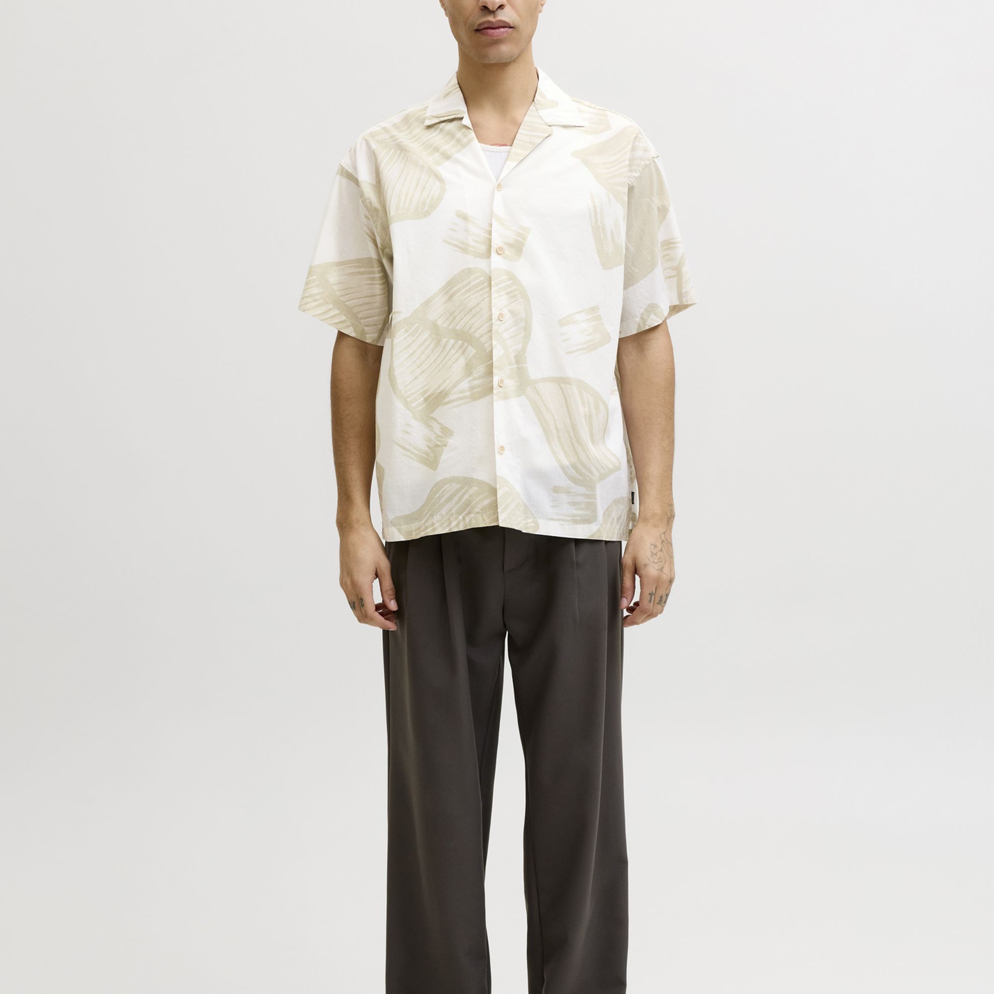 JACK & JONES Marškiniai trump. rankovėmis vyrams, Marga, Venice print 4