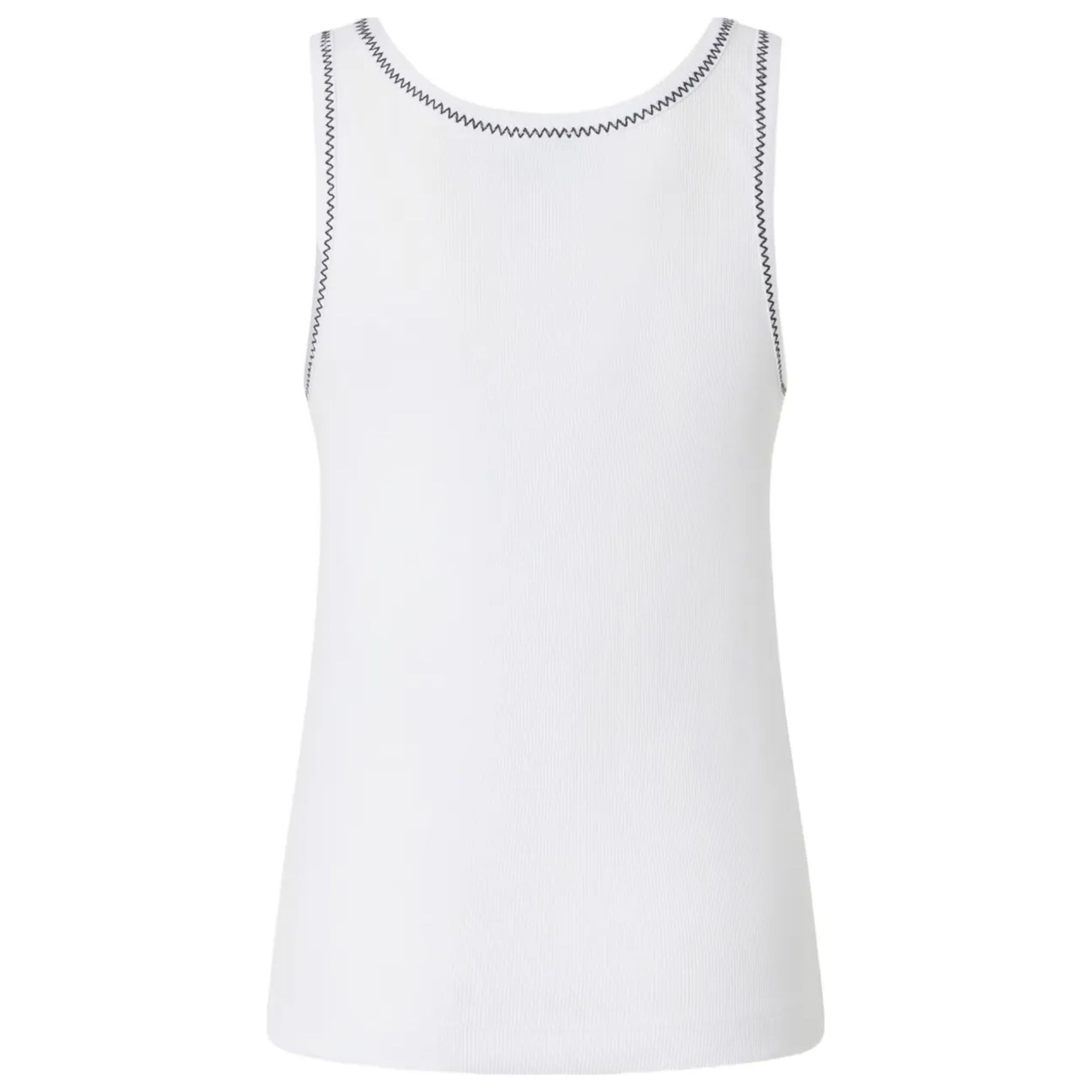 PINKO Marškiniai be rankovių moterims, Balta, Bitetto tank top 2