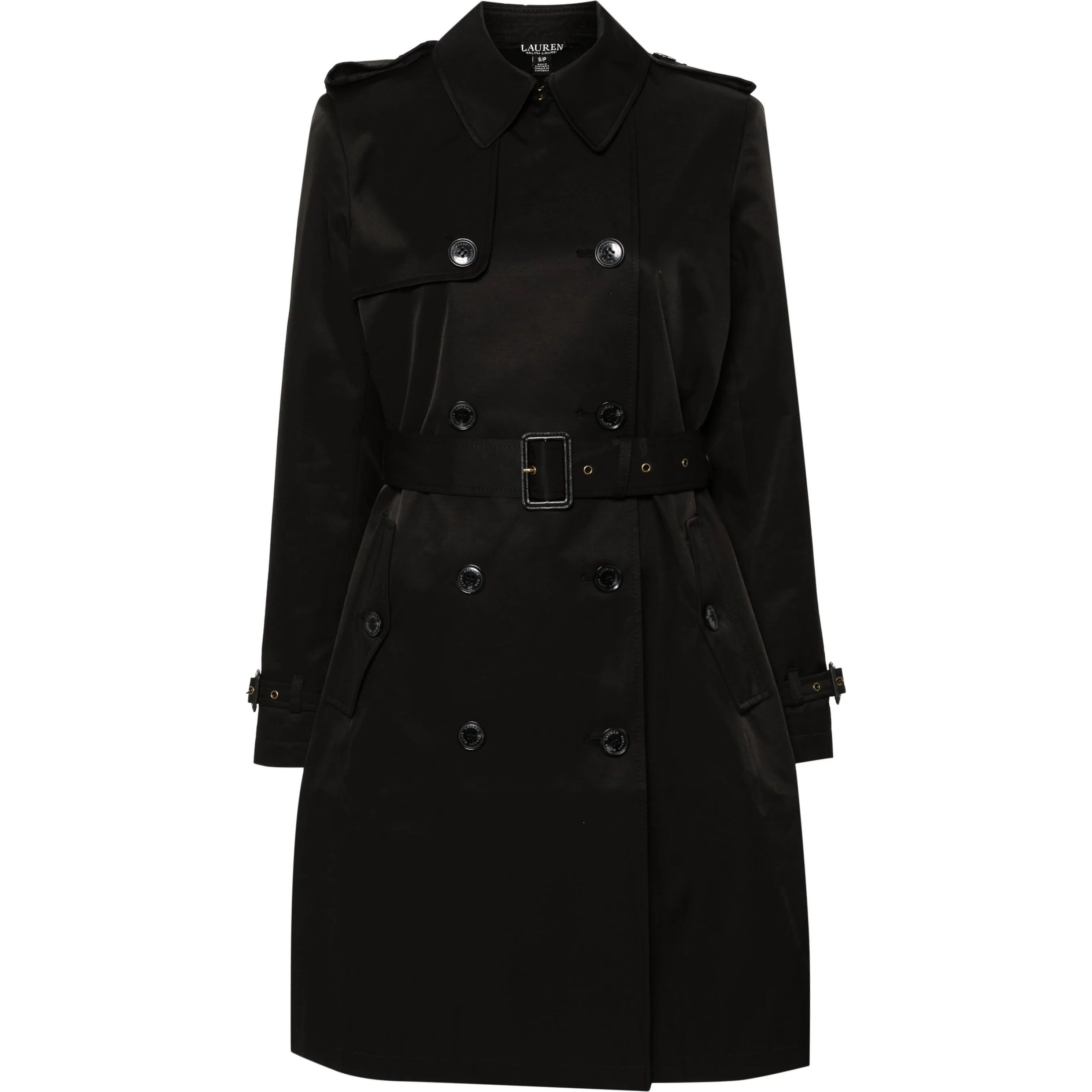 LAUREN RALPH LAUREN Lietpaltis moterims, Juoda, Lined coat
