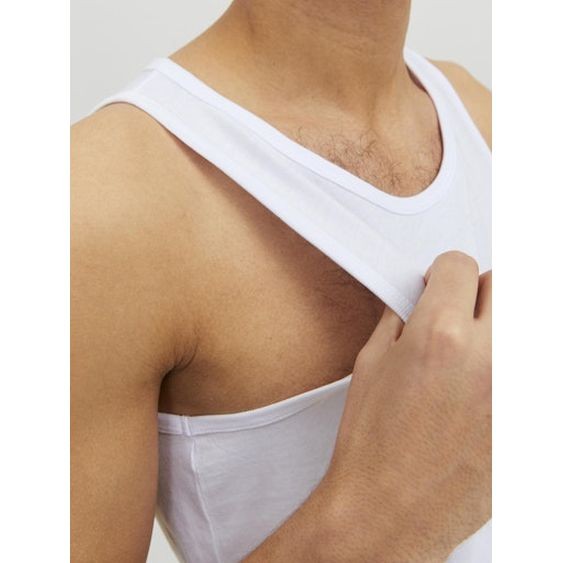 JACK & JONES Marškinėliai vyrams, Balta, JJEBASIC TANK TOP NO 3