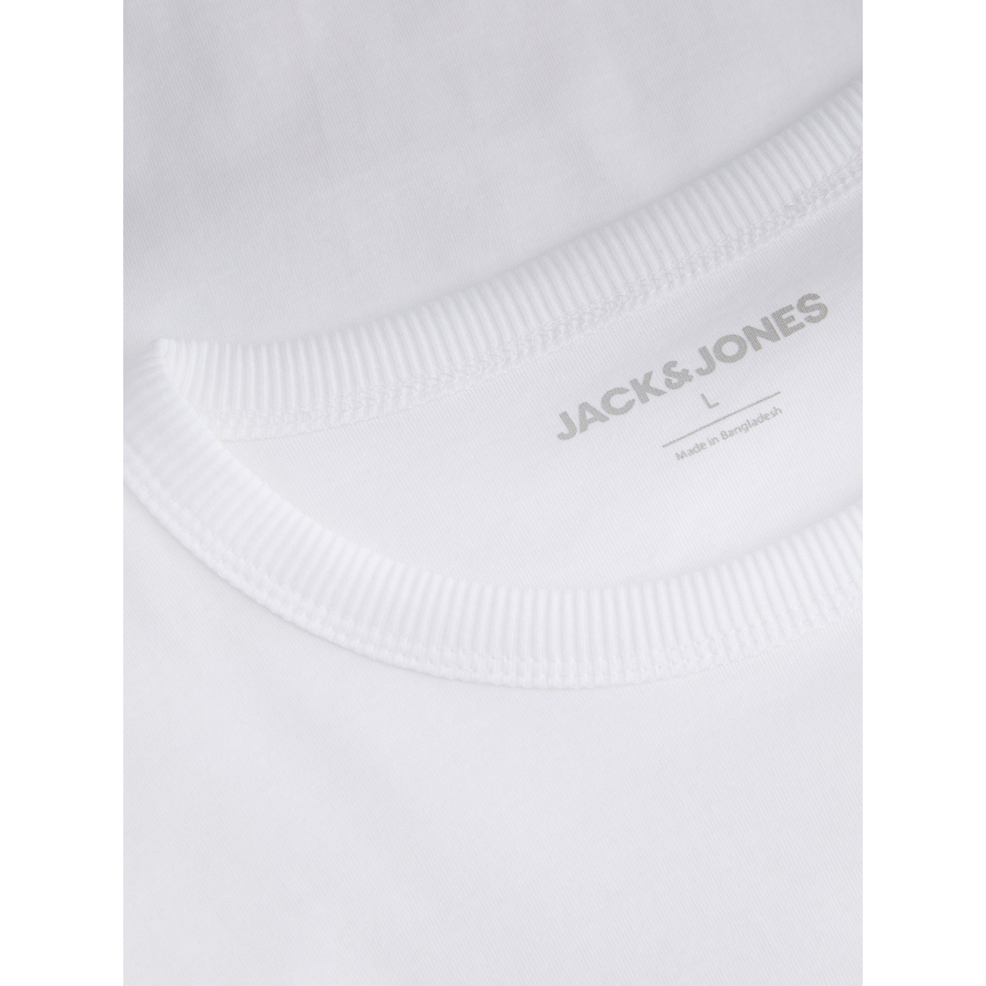 JACK & JONES Marškinėliai ilgom. rankovėmis vyrams, Balta, College logo 4