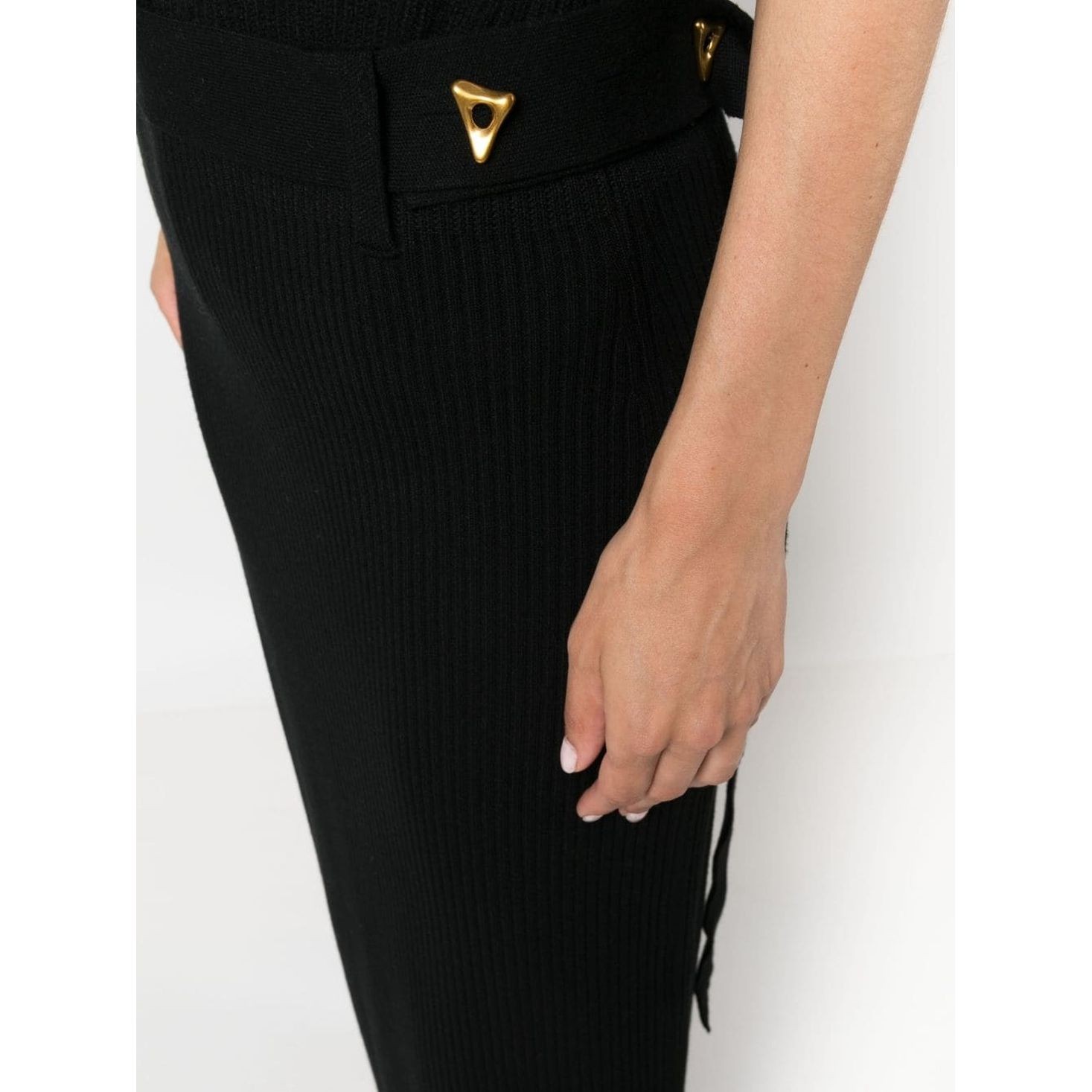 AERON Midi sijonas moterims, Juoda, Knitted skirt 4