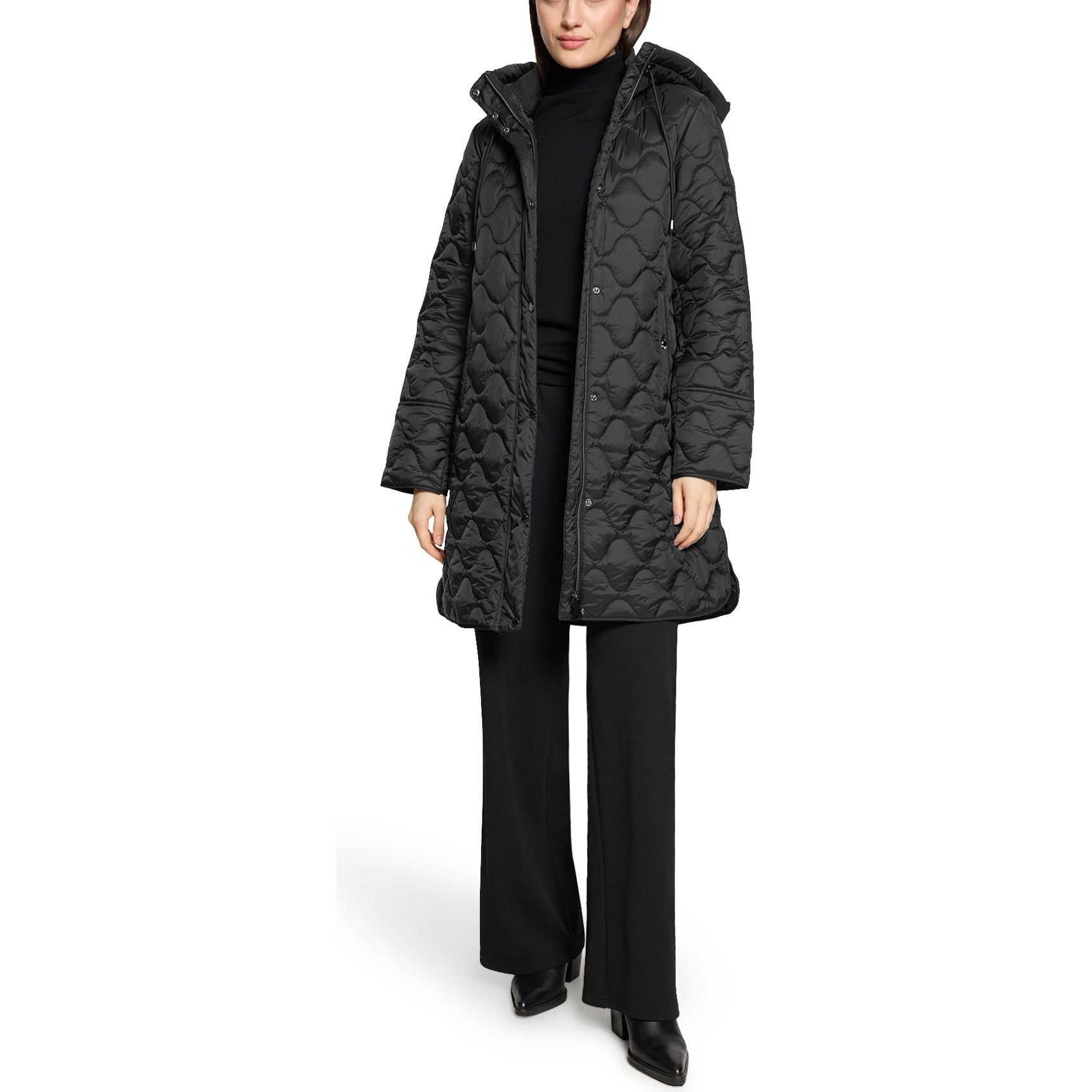 BETTY BARCLAY Striukė moterims, Juoda, Quilted Jacket 4