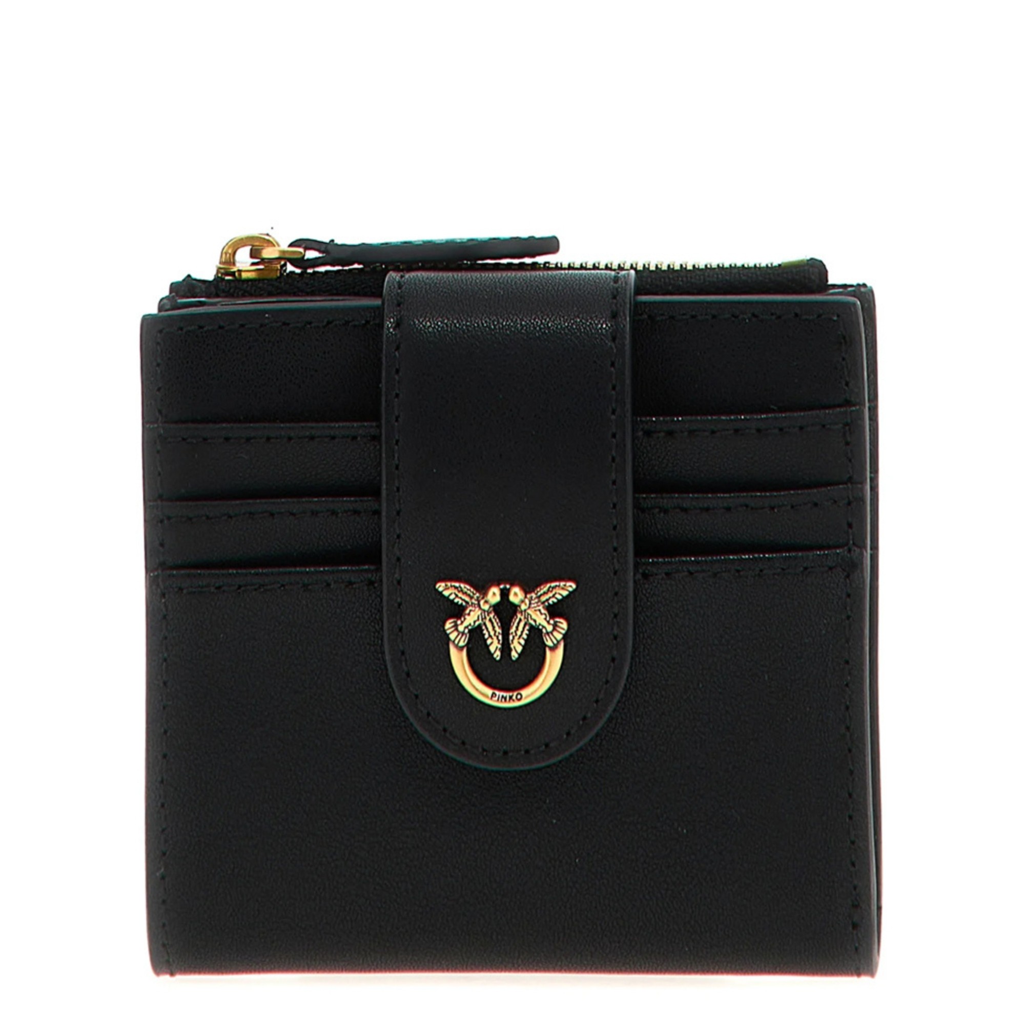 PINKO Piniginė moterims, Juoda, Multi purpose wallet vitello s