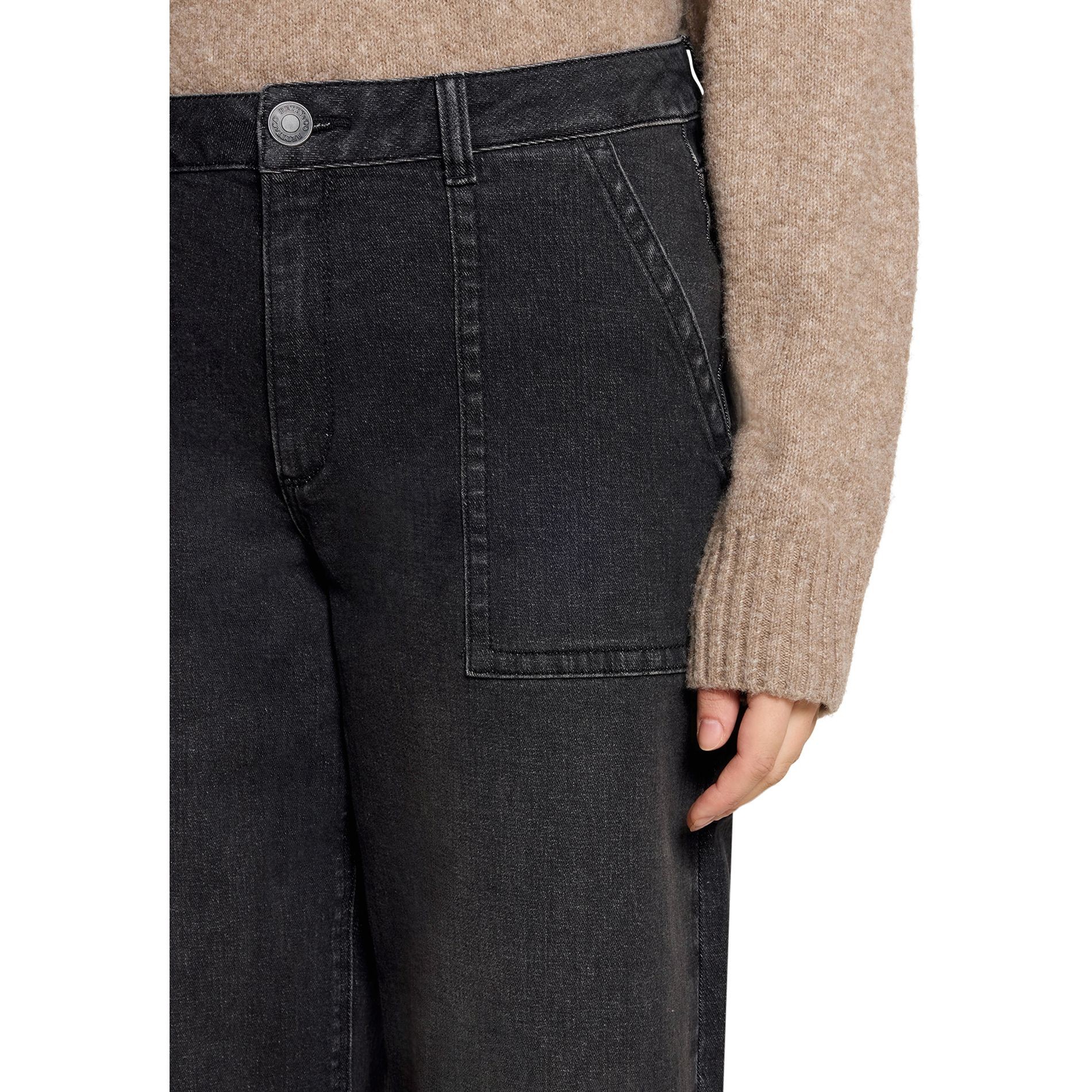 BETTY & CO Regular džinsai moterims, Juoda, Jeans pants 5