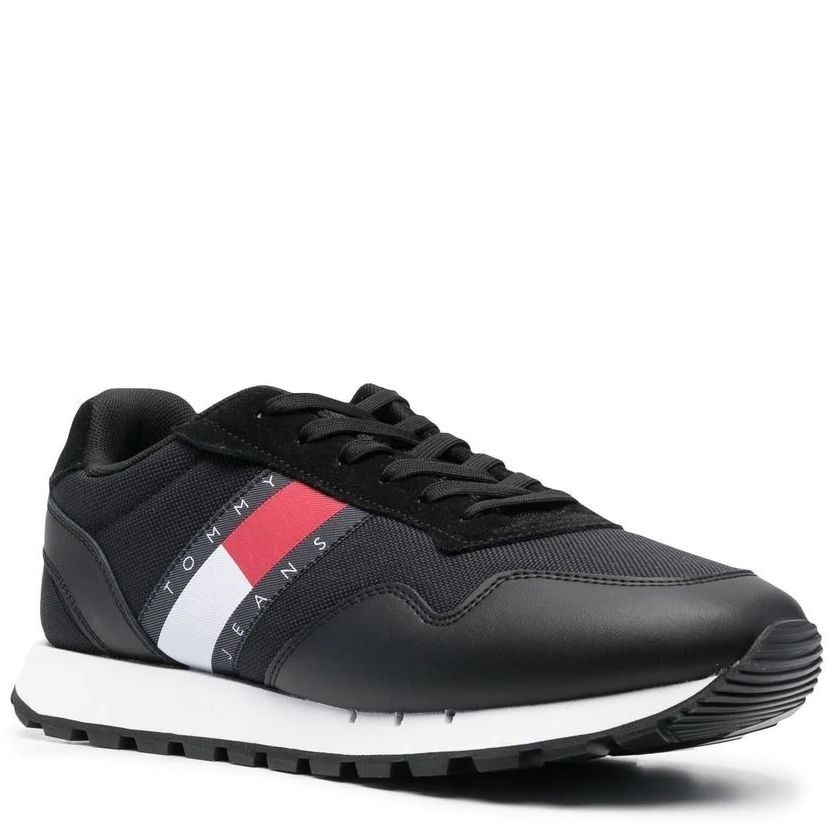 TOMMY JEANS Sportiniai bateliai vyrams, Juoda, JEANS RETRO ESS 1