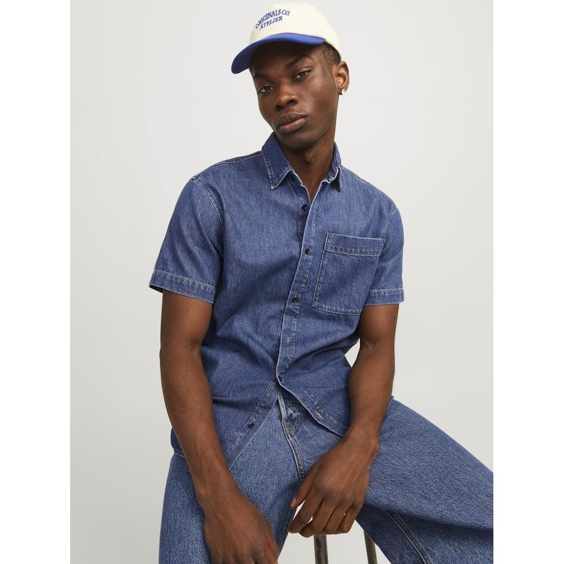 JACK & JONES Marškiniai vyrams, Mėlyna, Jjicreek shirts 6