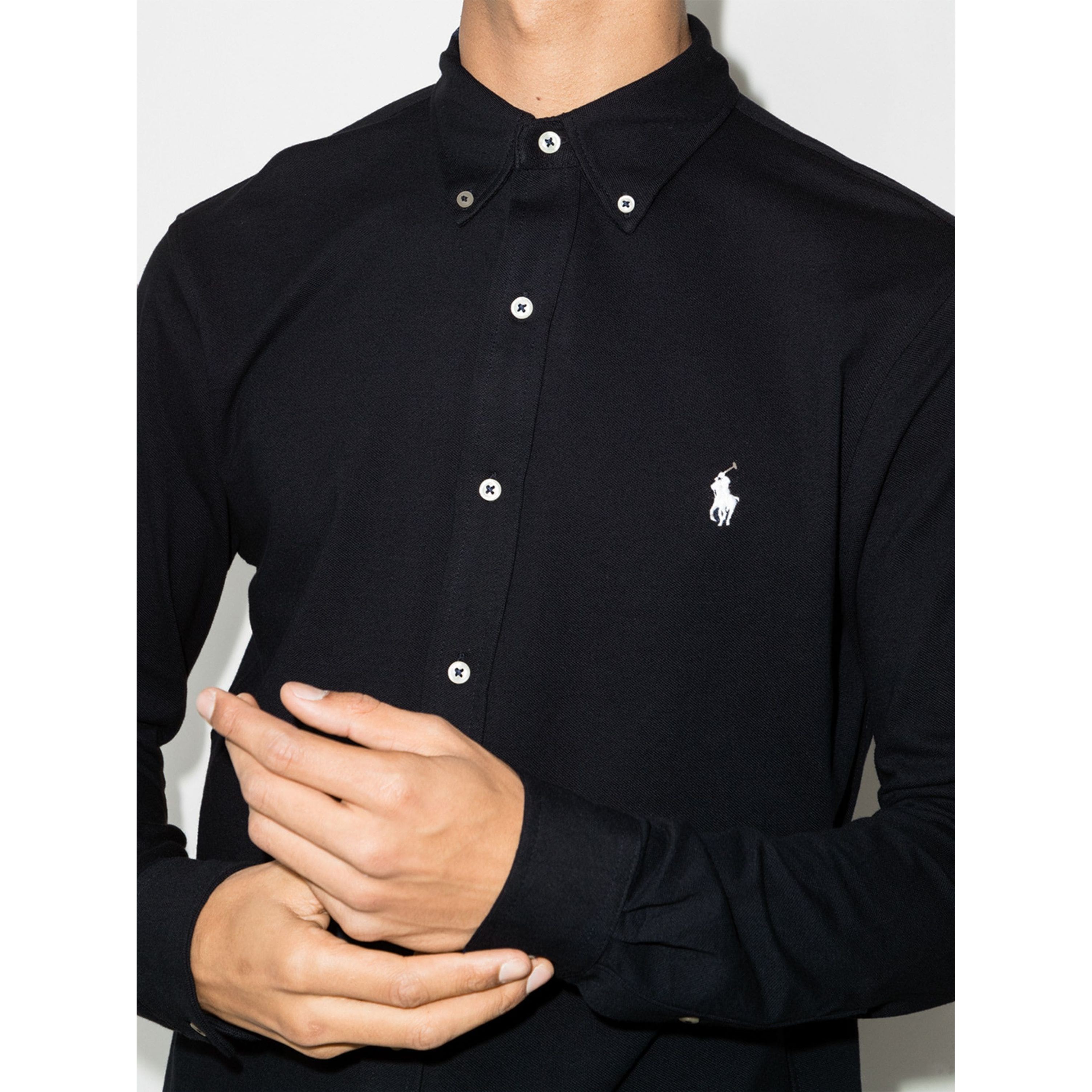 POLO RALPH LAUREN Marškiniai ilgomis rankovėmis vyrams, Mėlyna, Long sleeve knit 4