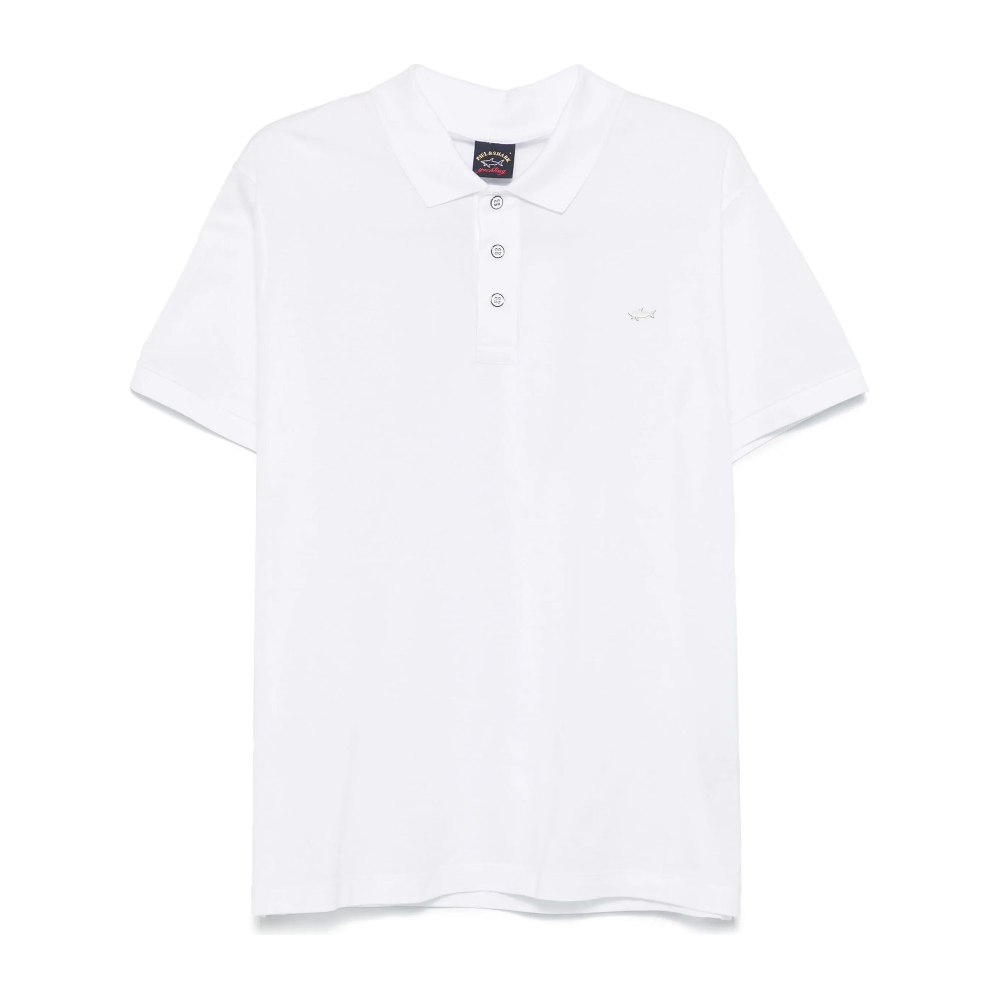 PAULNSHARK Polo marškiniai trumpos rank. vyrams, Balta, Knitted poloshirt 1