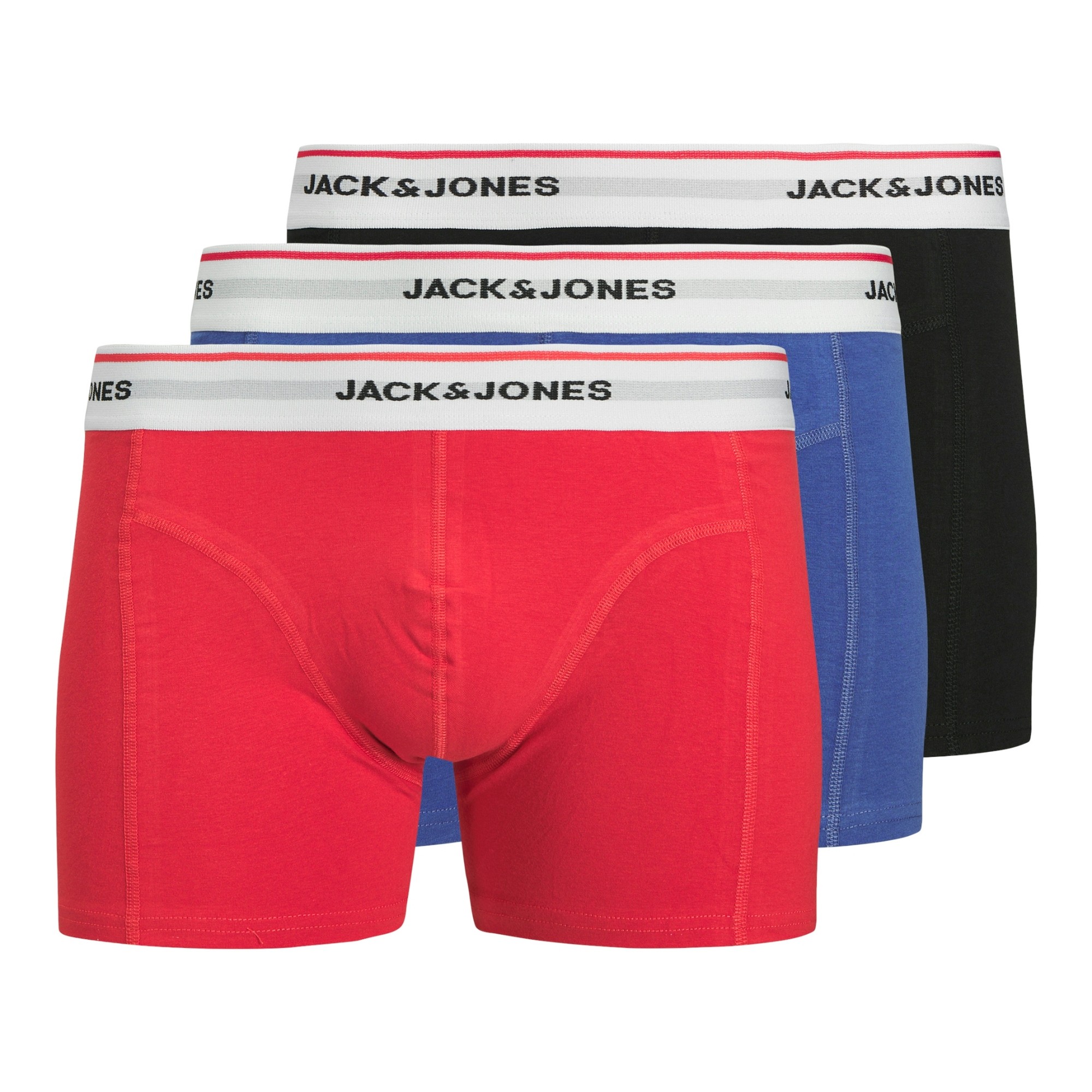 JACK & JONES Ilginti apatiniai vyrams, Marga, Solid trunks 3 pack 1